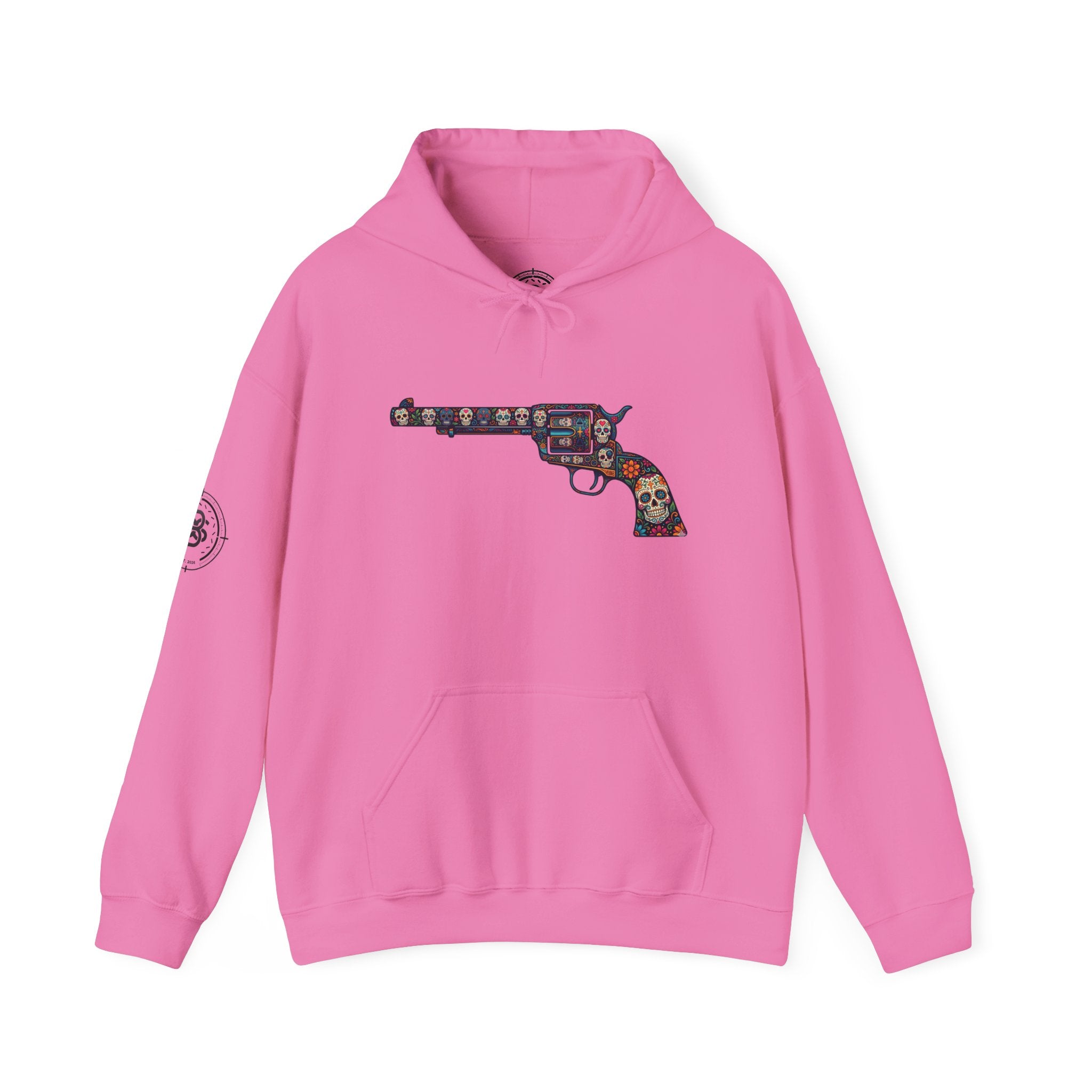 Sugar Skull Revolver Graphic Hoodie