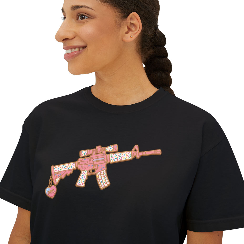 The Signature Sprinkles- AR Rifle- Women's Boxy Tee