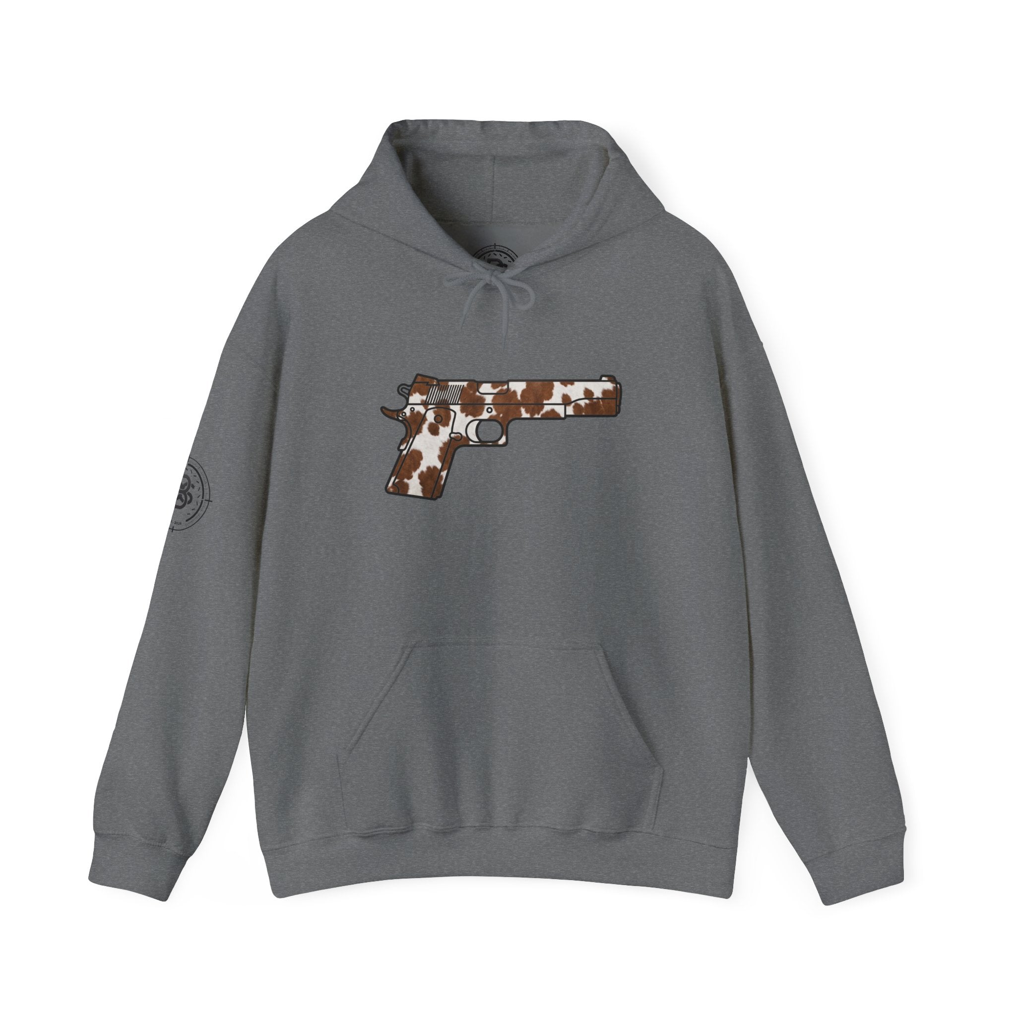 Cowhide Pistol Silhouette Hoodie