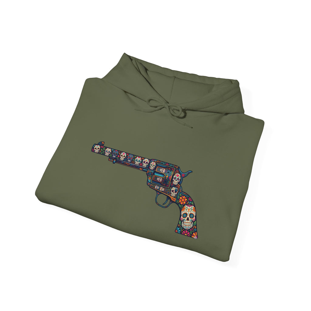 Sugar Skull Revolver Graphic Hoodie