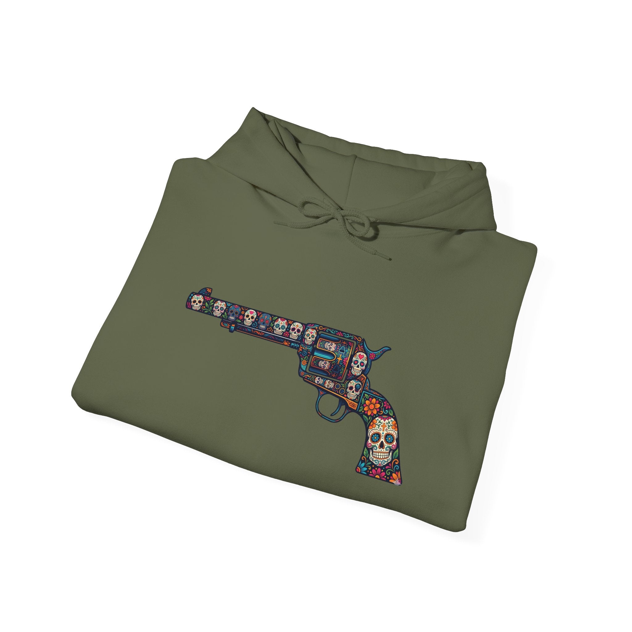 Sugar Skull Revolver Graphic Hoodie