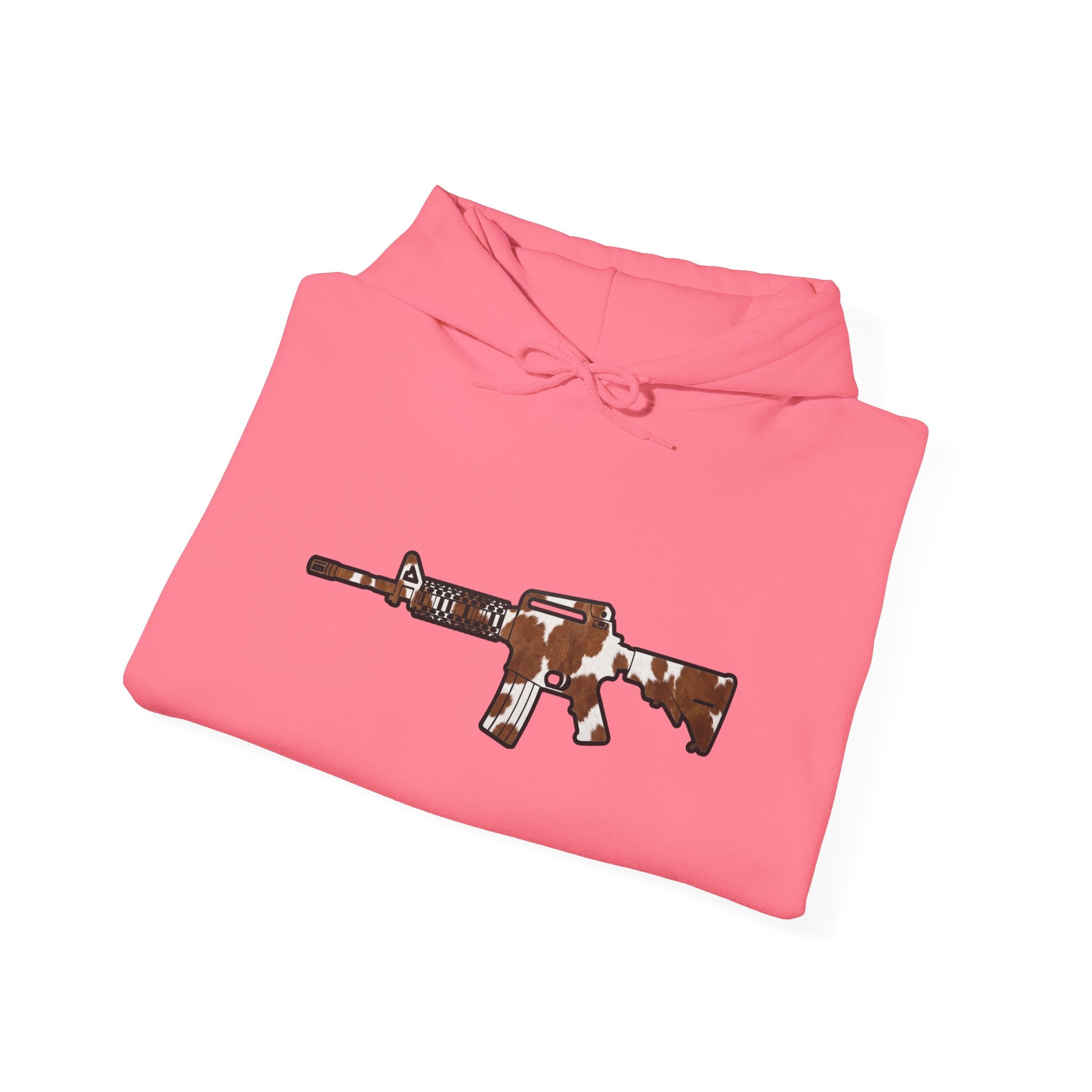Cowhide AR Rifle Silhouette Hoodie