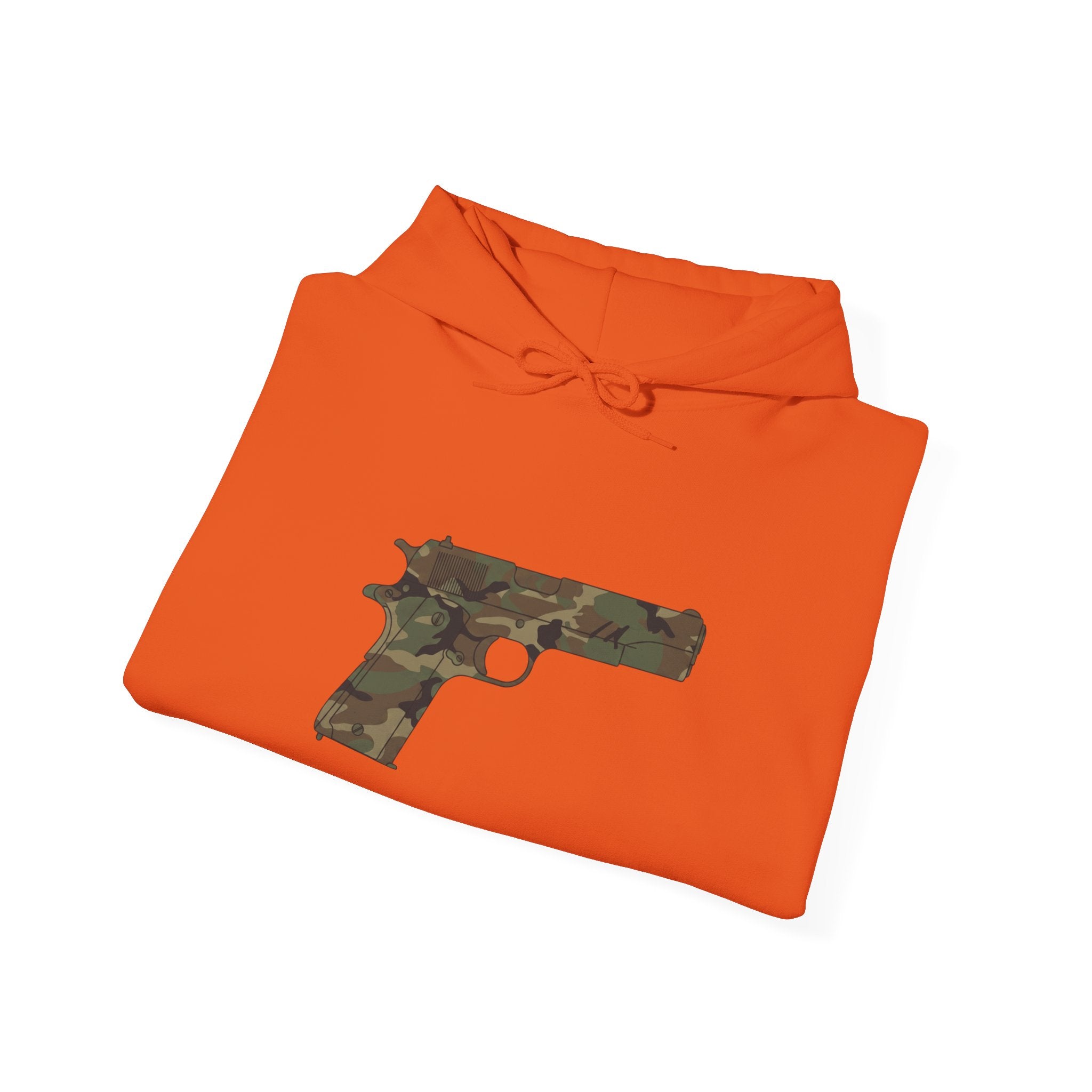 Camouflage Pistol Hoodie - Camo Gun Graphic Pullover