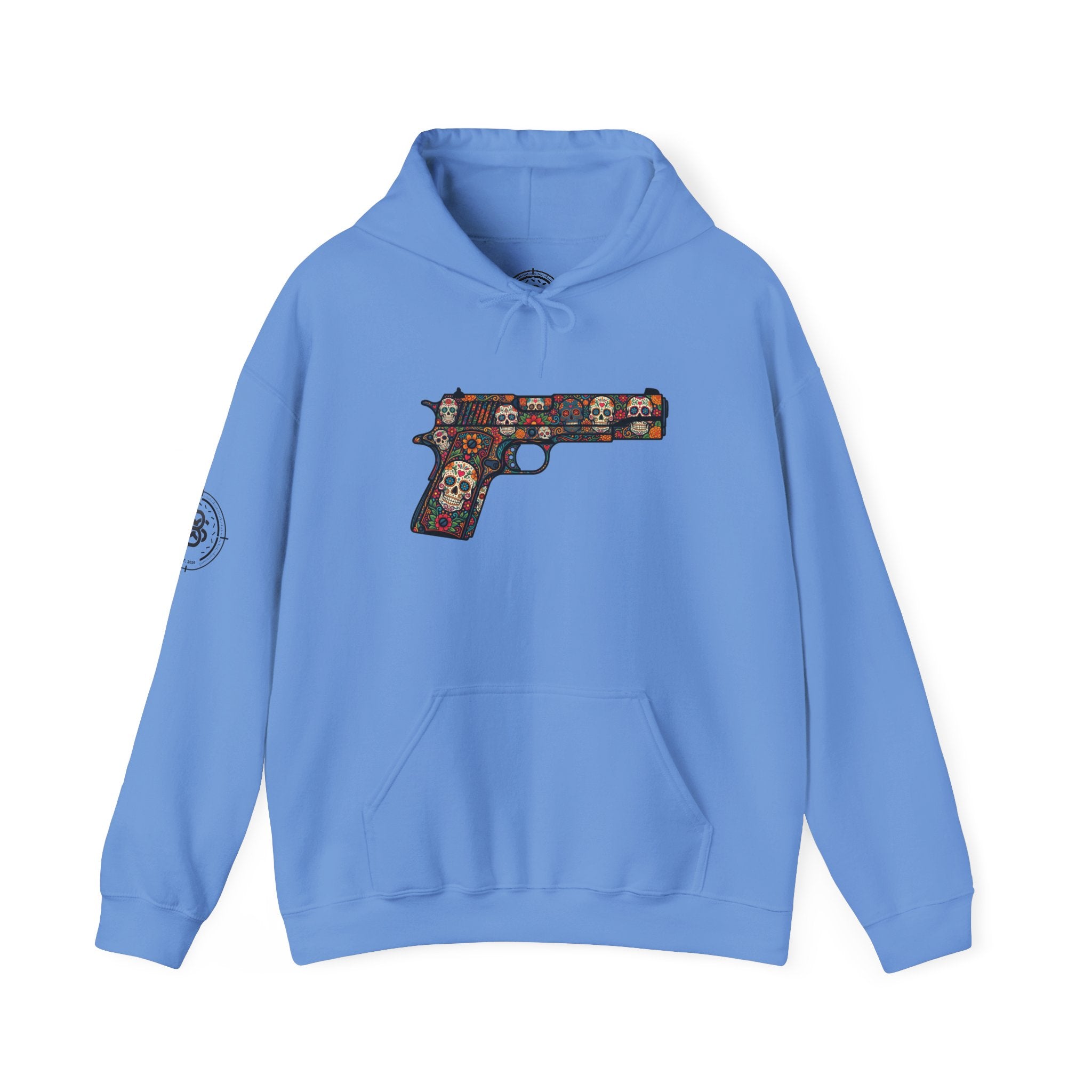 Sugar Skull Pistol Graphic Hoodie