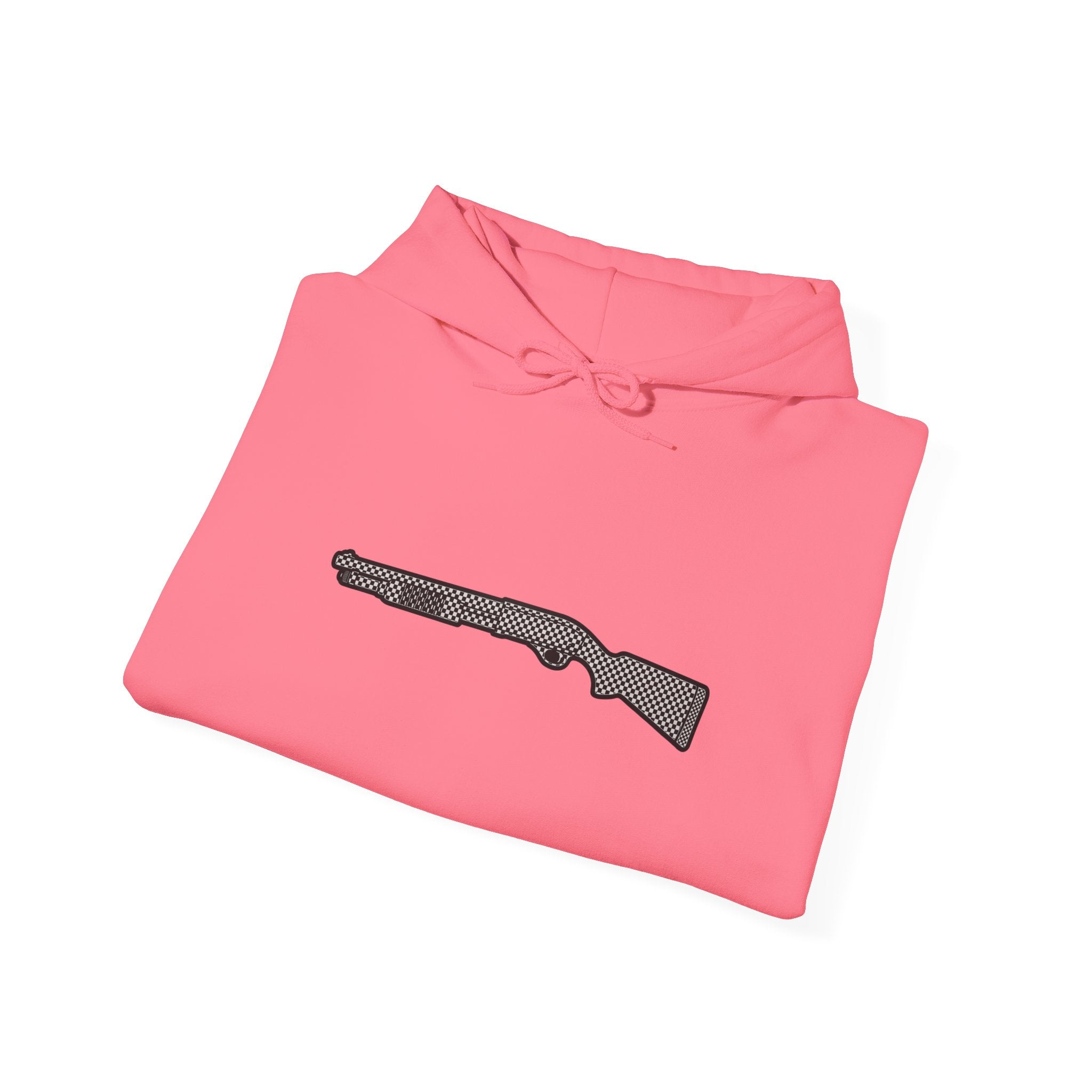 Checkered Shotgun Graphic Hoodie