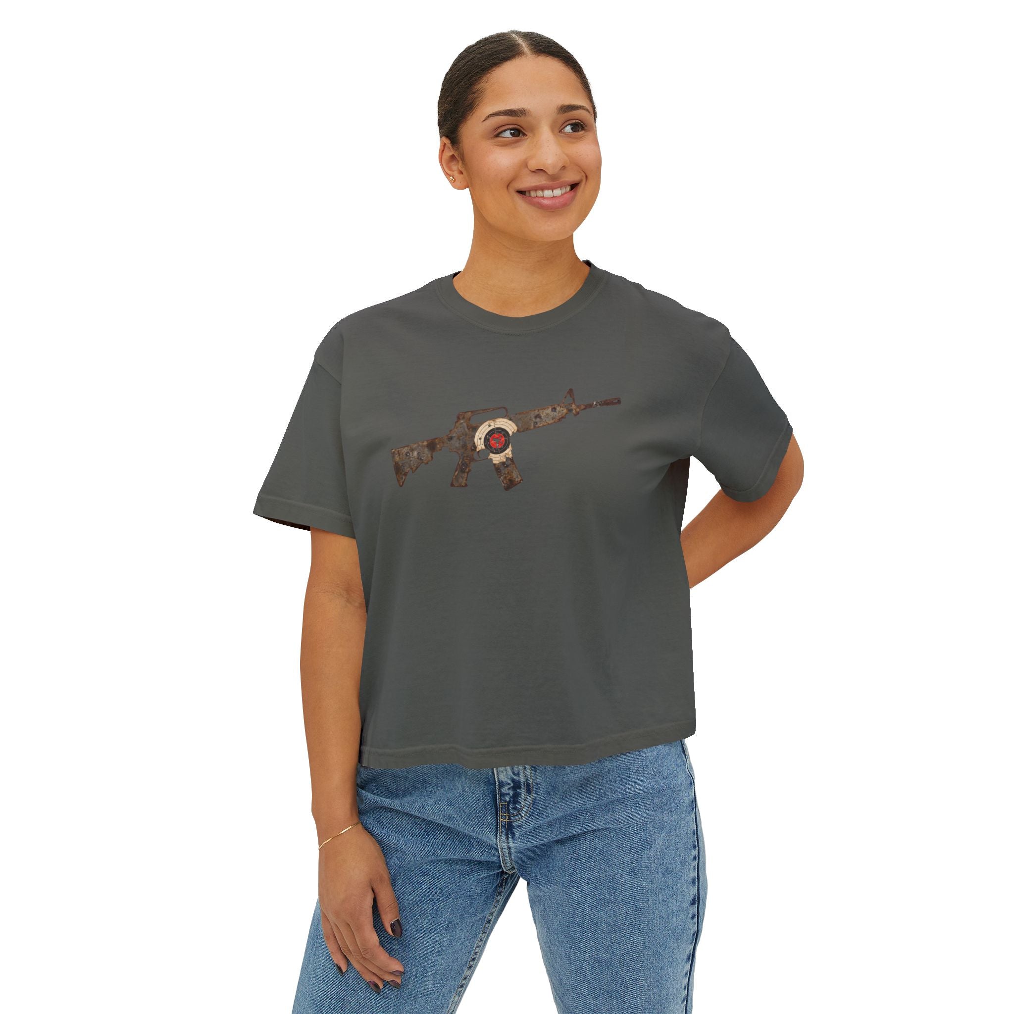 The Target Collection- AR Rifle-Women’s Boxy Tee