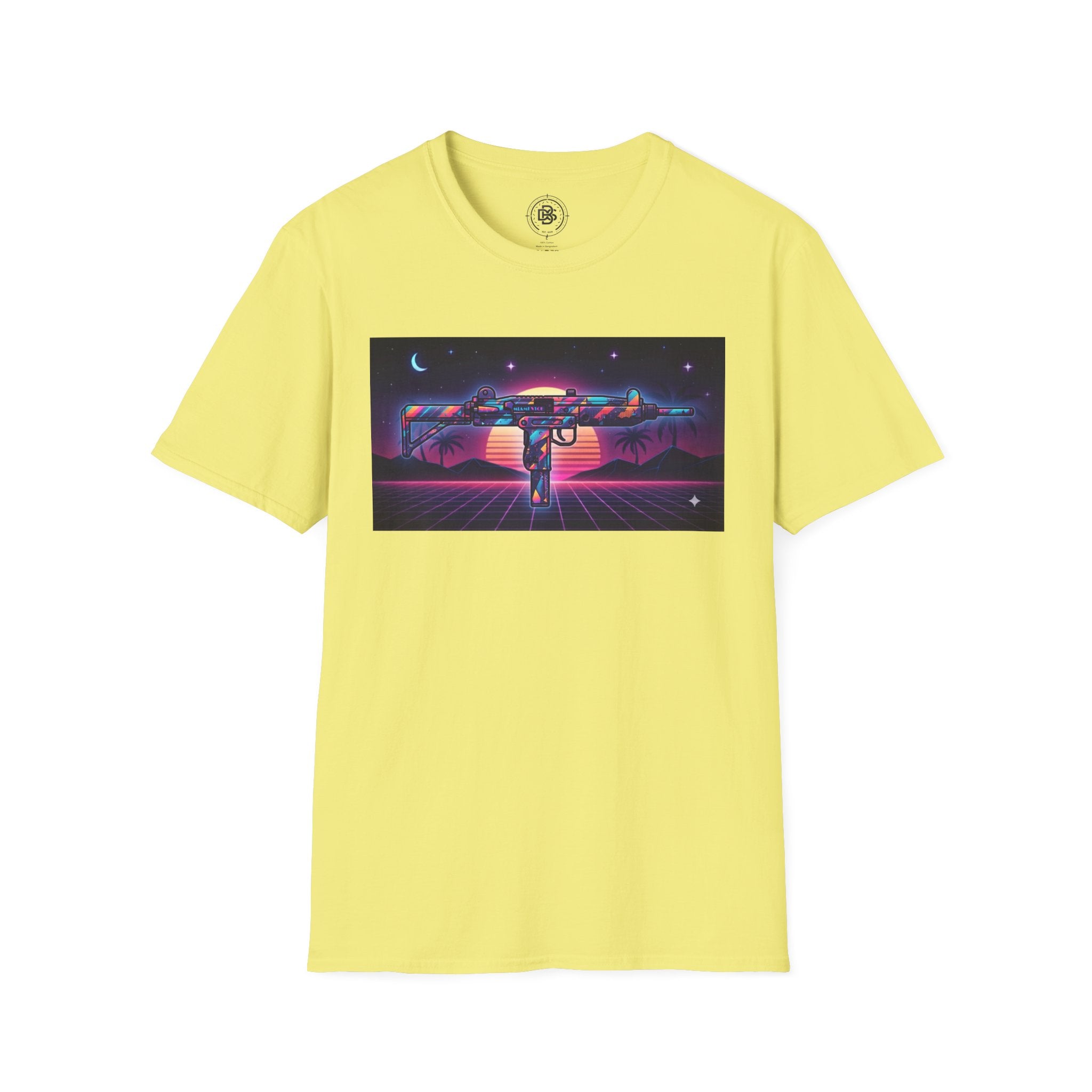 The Men's Collection- 80's Retro UZI-Softstyle T-Shirt