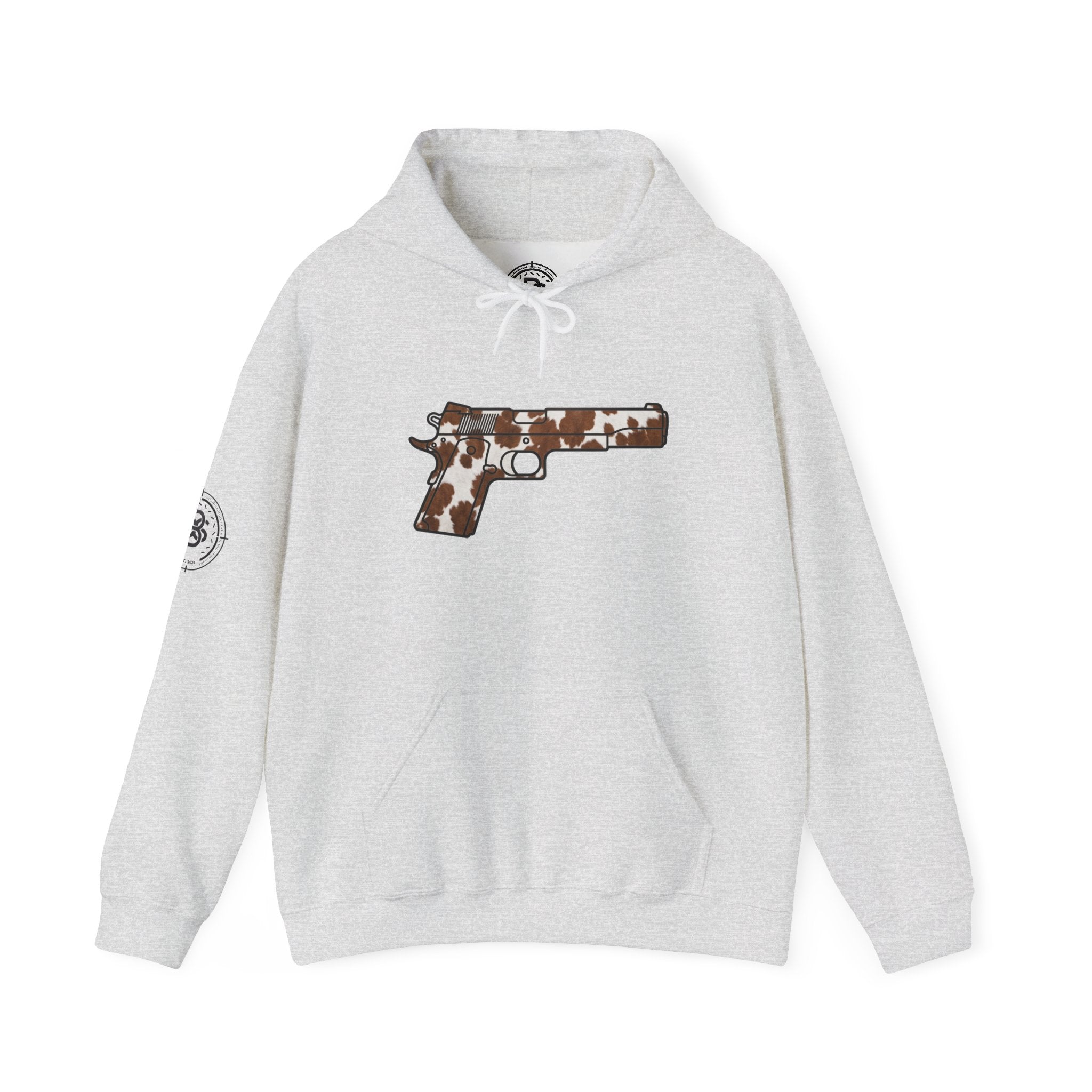 Cowhide Pistol Silhouette Hoodie