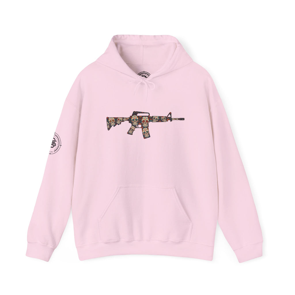 Sugar Skull AR-Style Rifle Graphic Hoodie