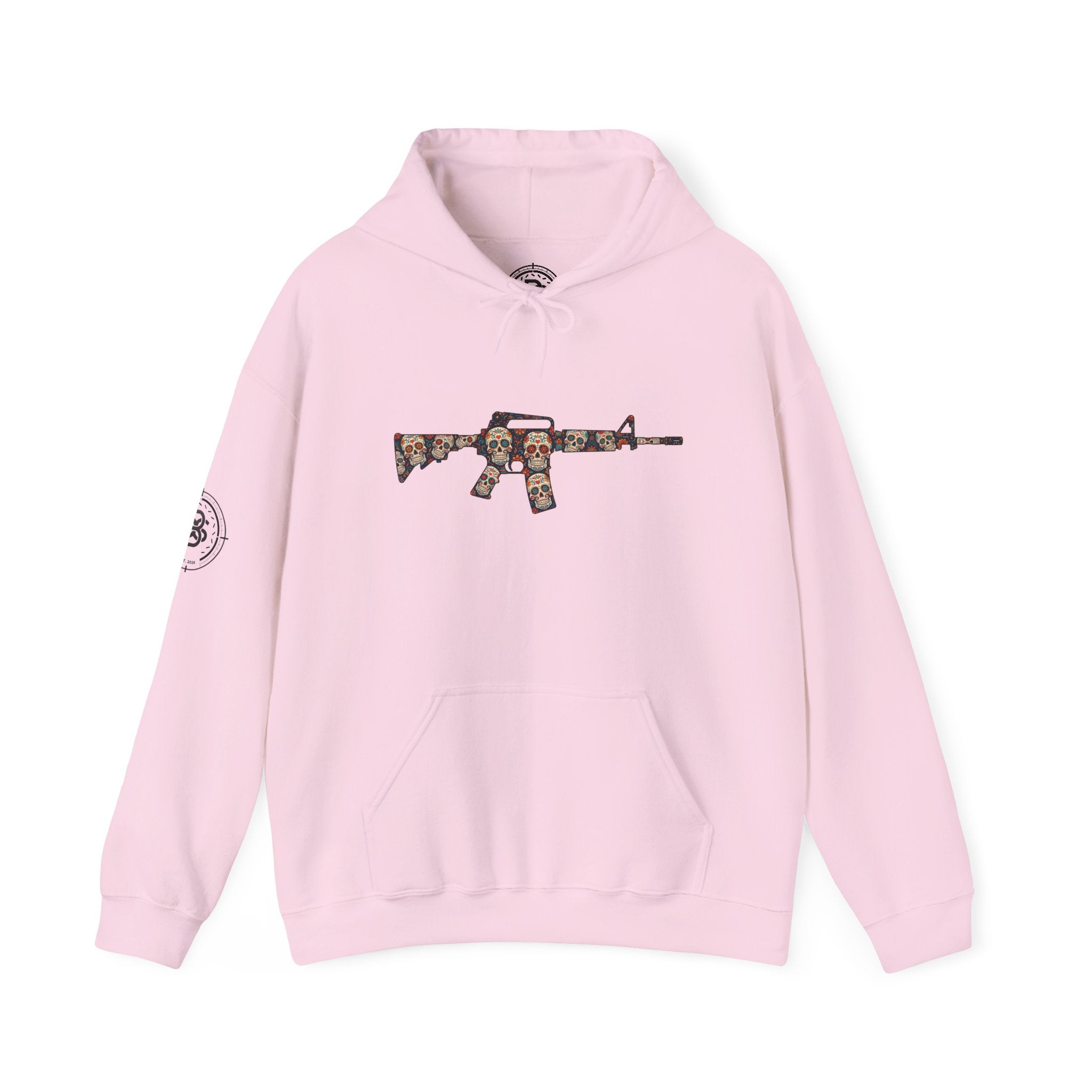 Sugar Skull AR-Style Rifle Graphic Hoodie