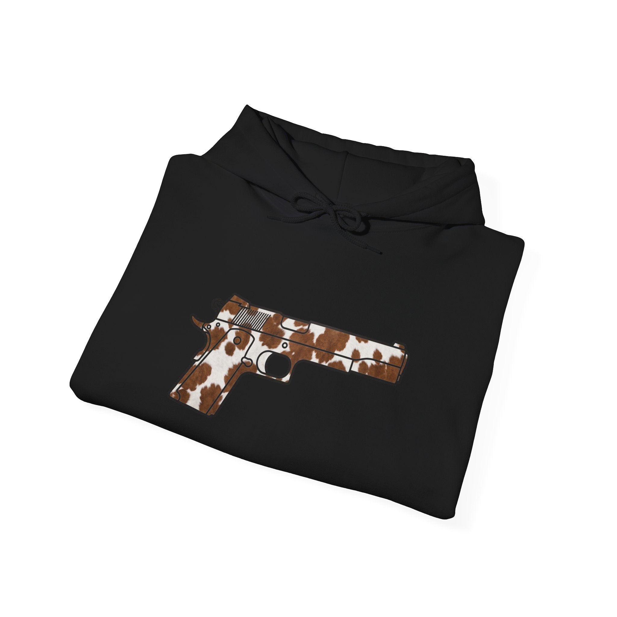 Cowhide Pistol Silhouette Hoodie
