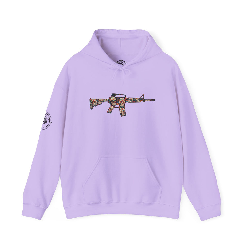 Sugar Skull AR-Style Rifle Graphic Hoodie