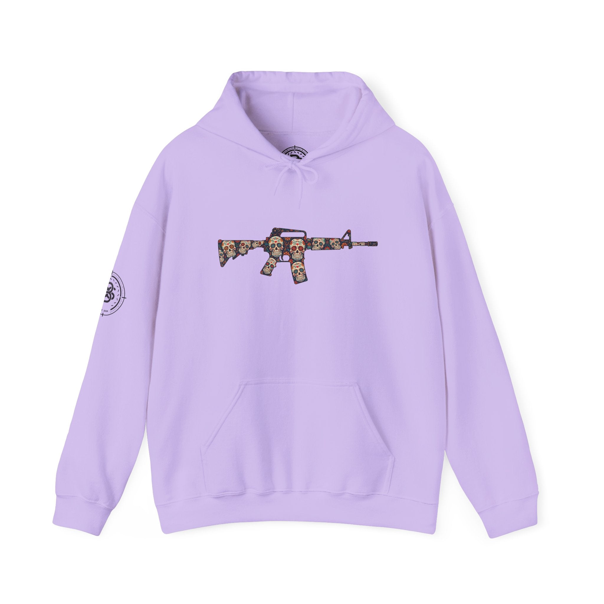 Sugar Skull AR-Style Rifle Graphic Hoodie