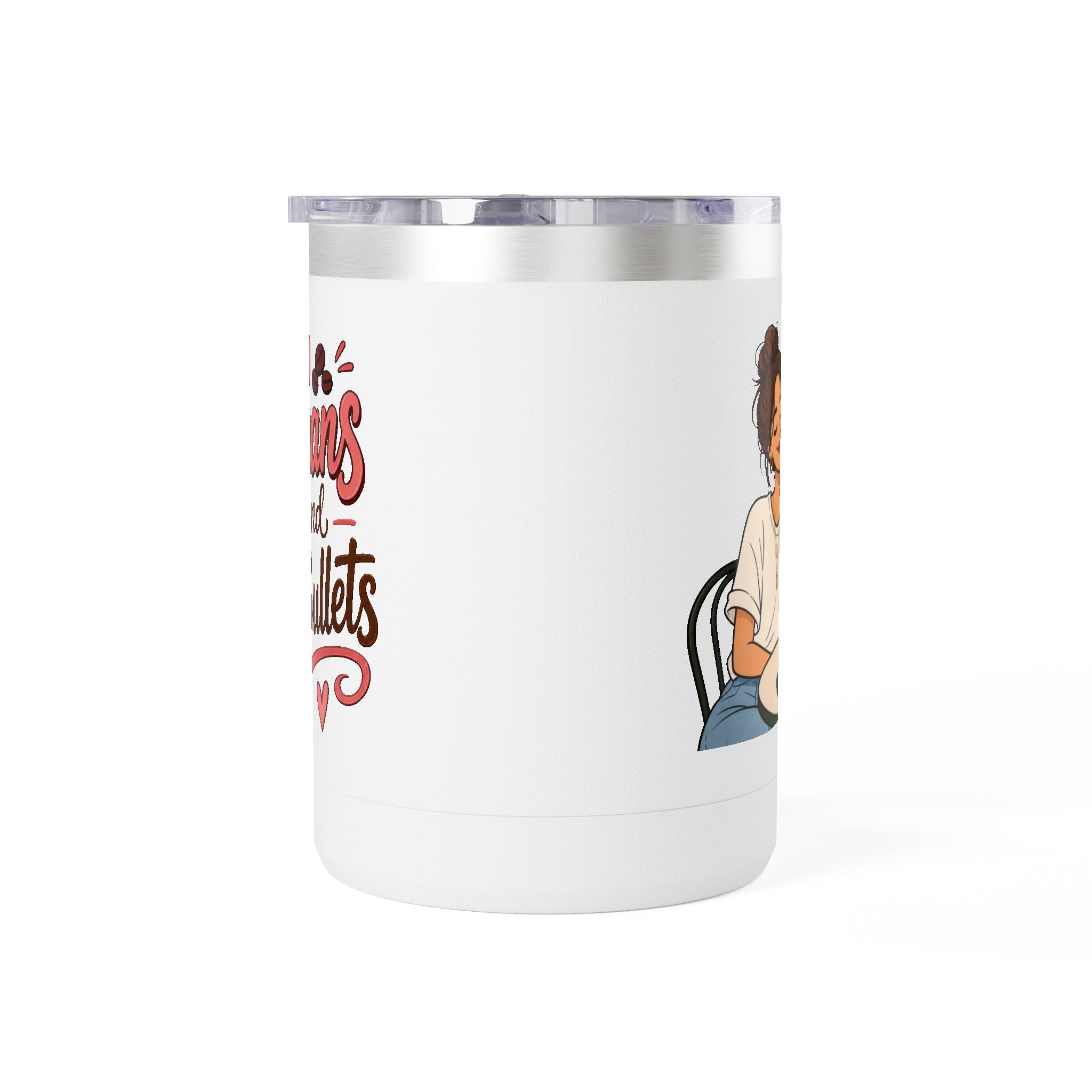 Beans and Bullets-15oz Travel Mug Tumbler