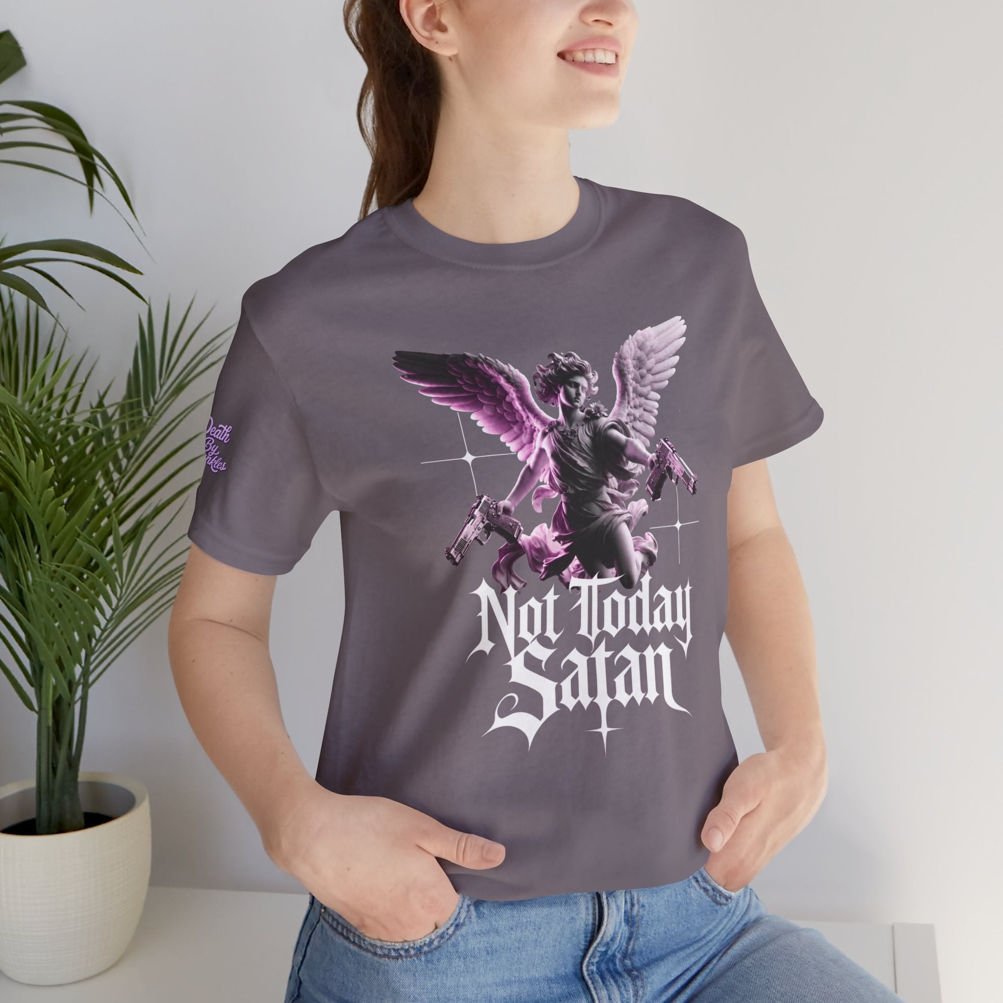 Angel Statue "Not Today Satan"