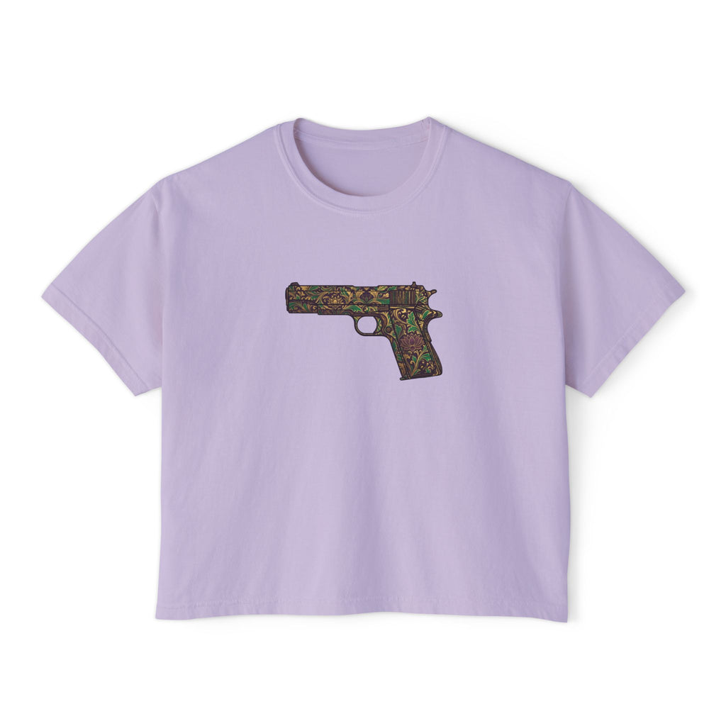 The Floral Collection-Pistol- Women's Boxy Tee