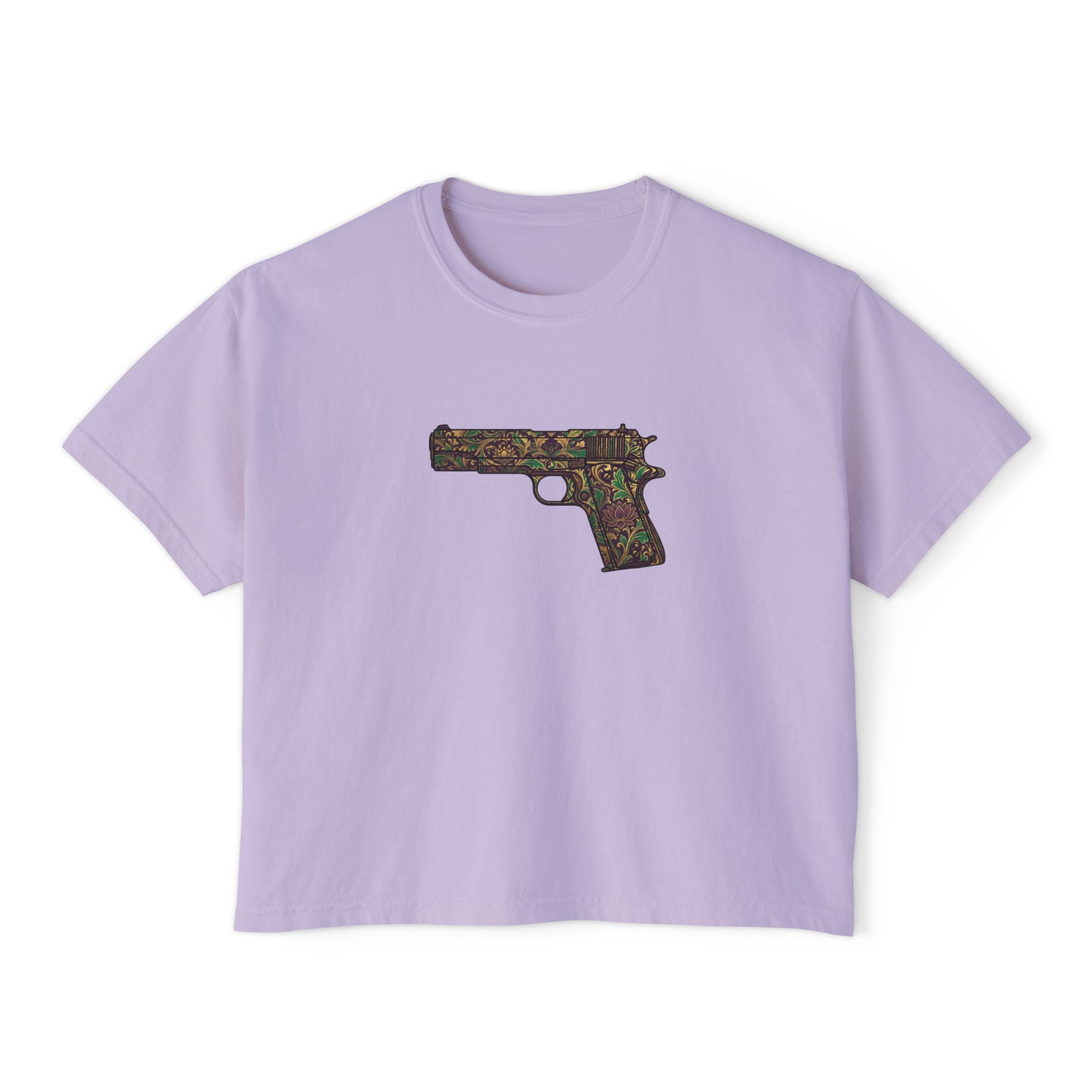 The Floral Collection-Pistol- Women's Boxy Tee