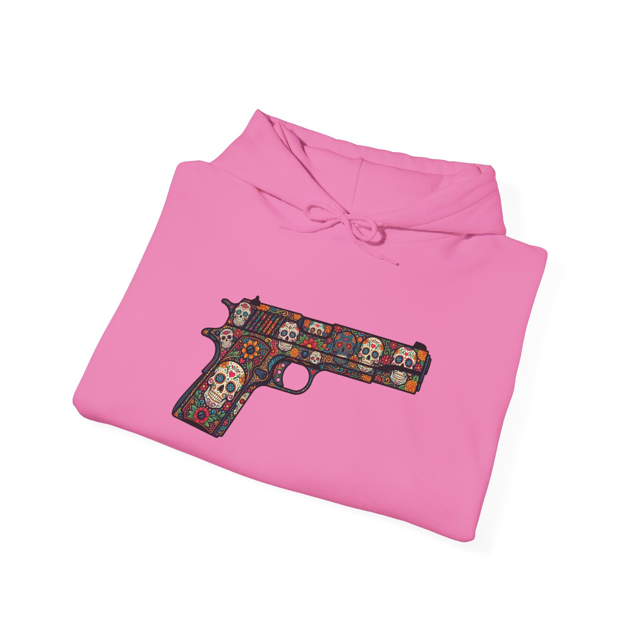 Sugar Skull Pistol Graphic Hoodie