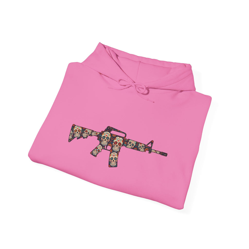 Sugar Skull AR-Style Rifle Graphic Hoodie