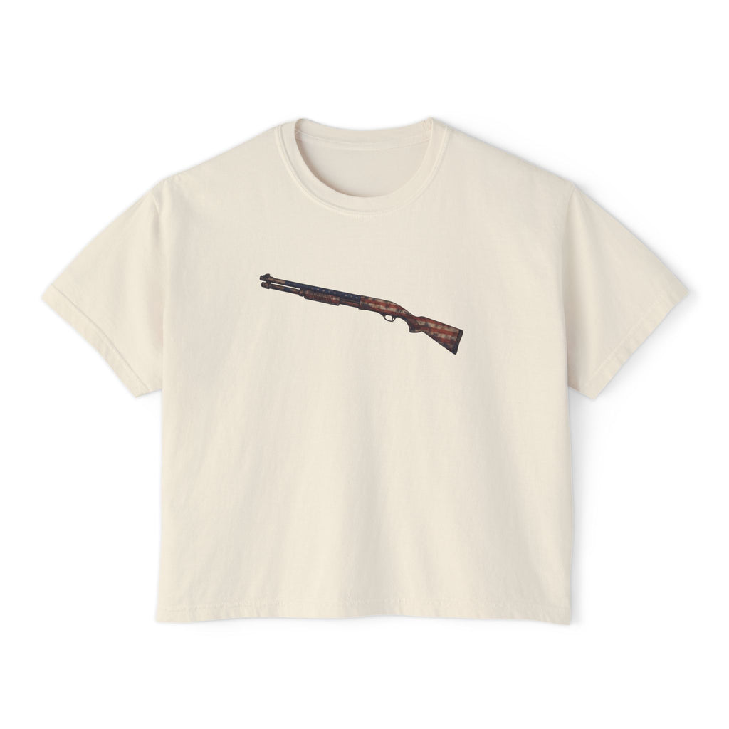 The US Flag Collection- Shotgun-Women's Boxy Tee