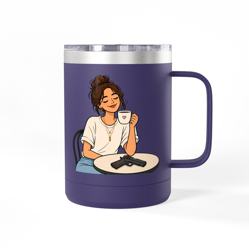 Beans and Bullets-15oz Travel Mug Tumbler