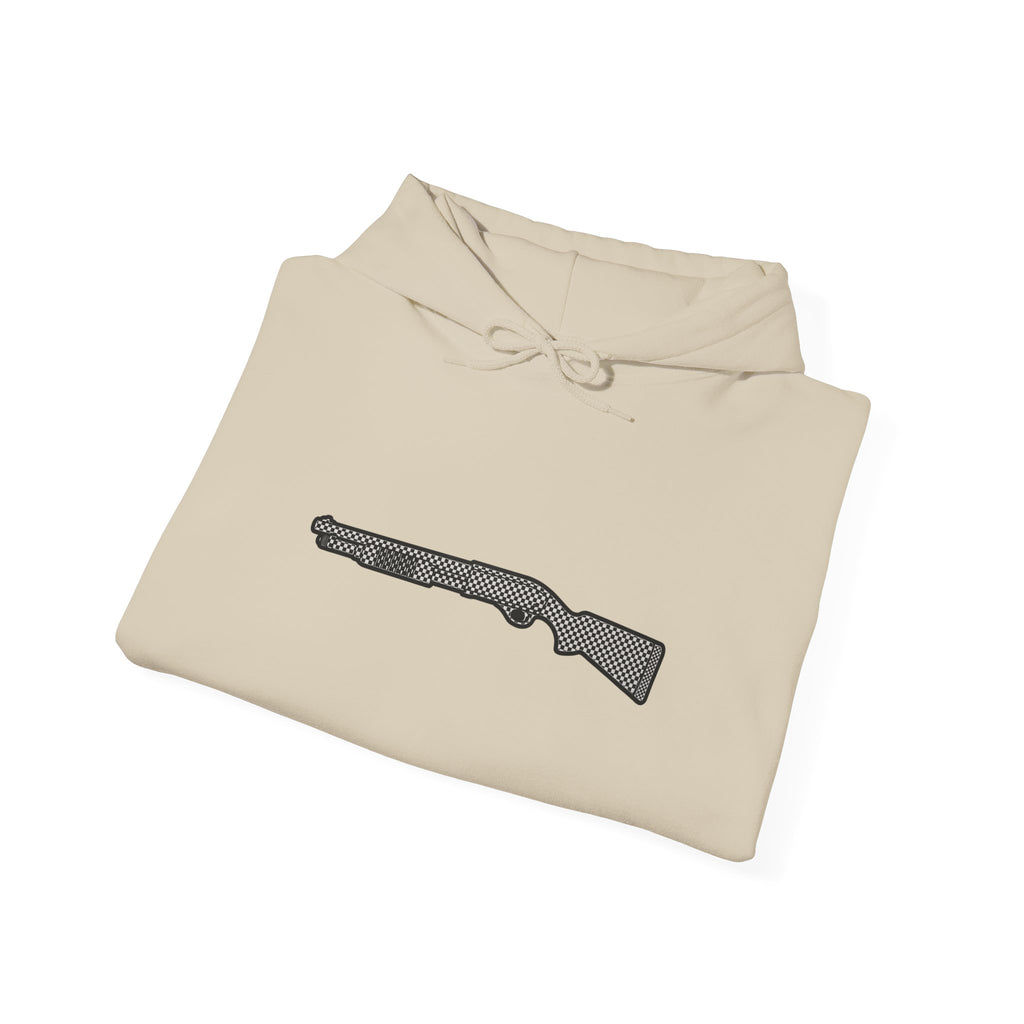 Checkered Shotgun Graphic Hoodie