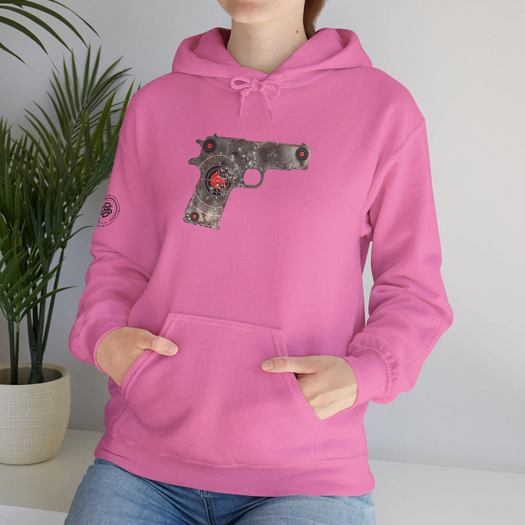 Vintage Metal Pistol Graphic Hoodie