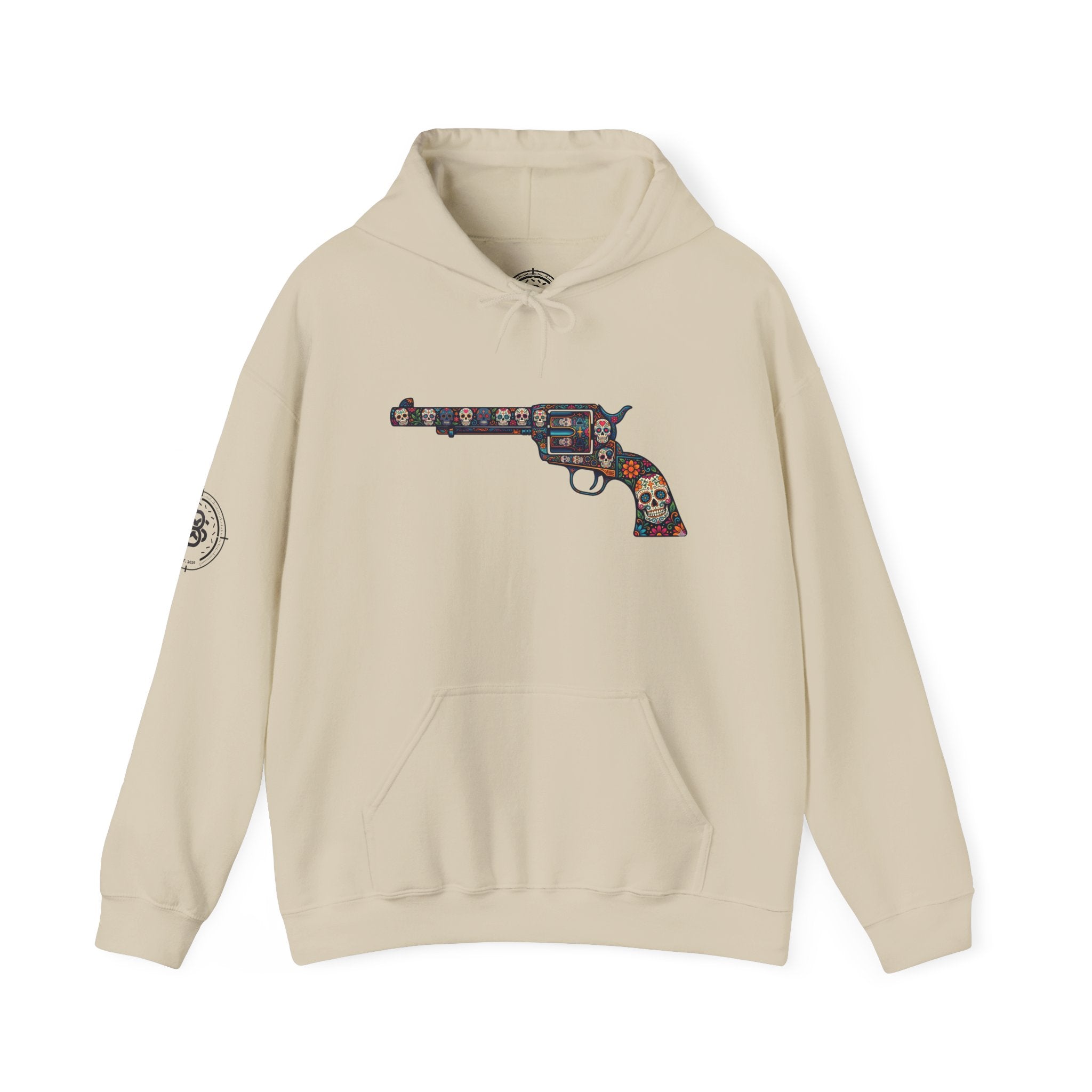 Sugar Skull Revolver Graphic Hoodie