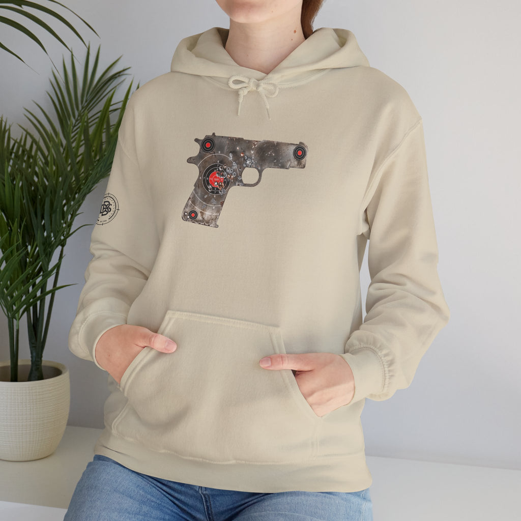 Vintage Metal Pistol Graphic Hoodie