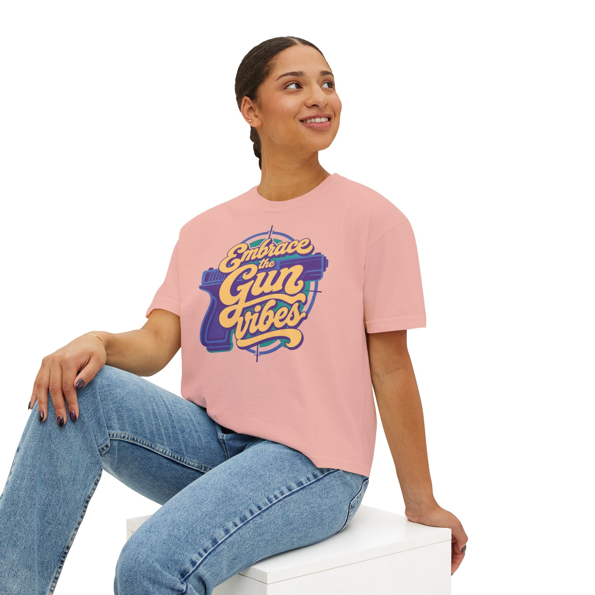"Embrace the Gun Vibes" Retro