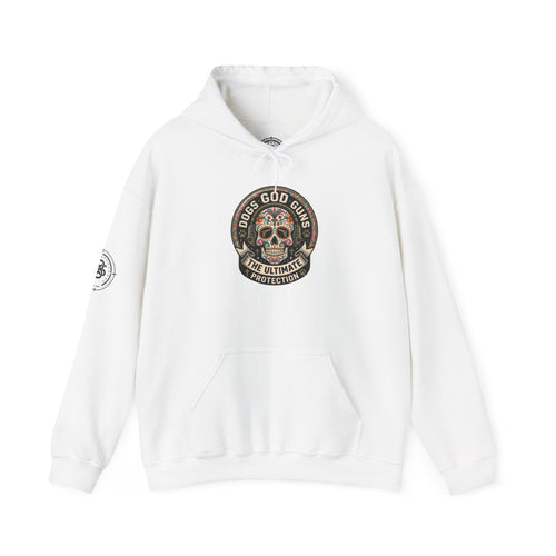 "Dogs God Guns: The Ultimate Protection- Graphic Hoodie