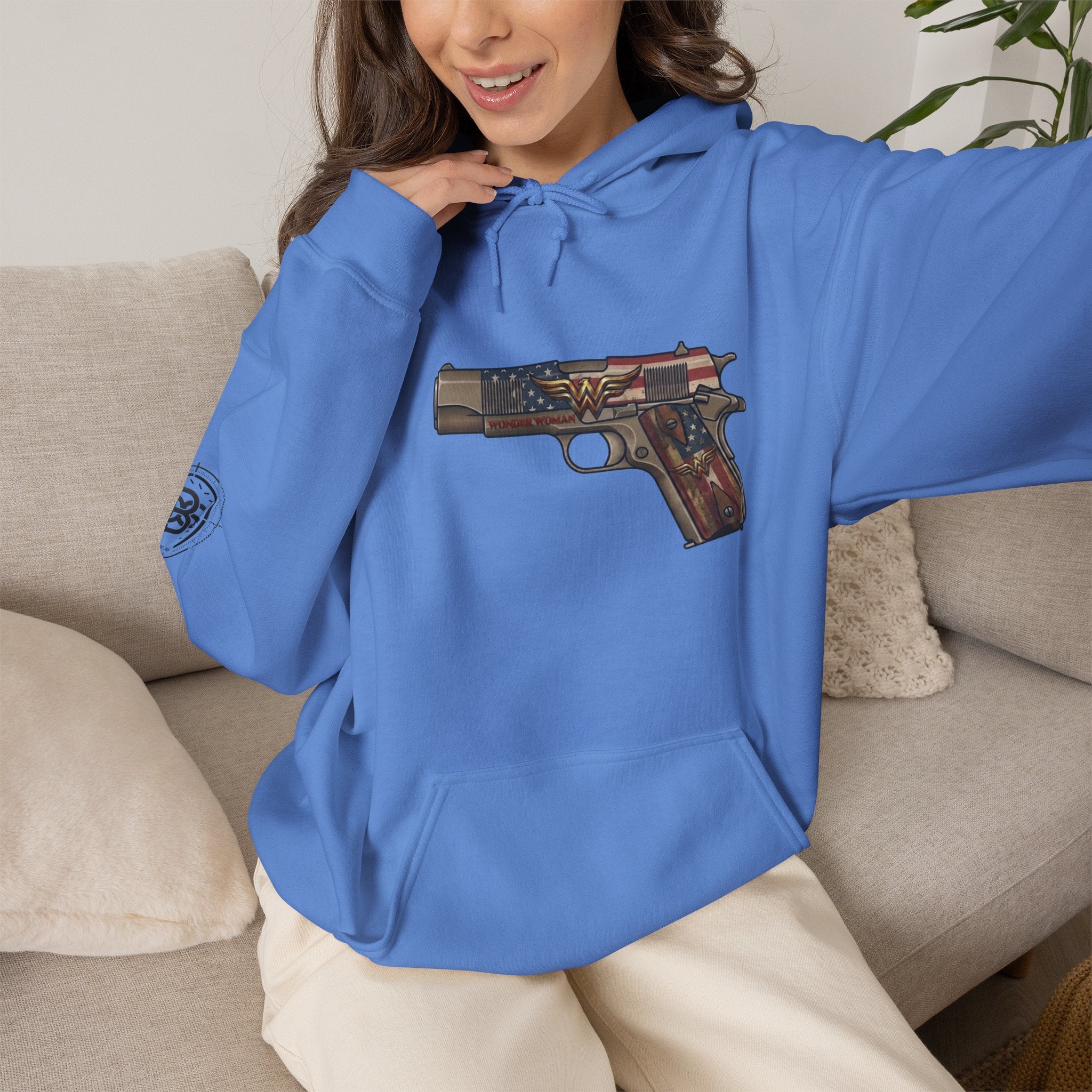 WW emblem Pistol Graphic Hoodie