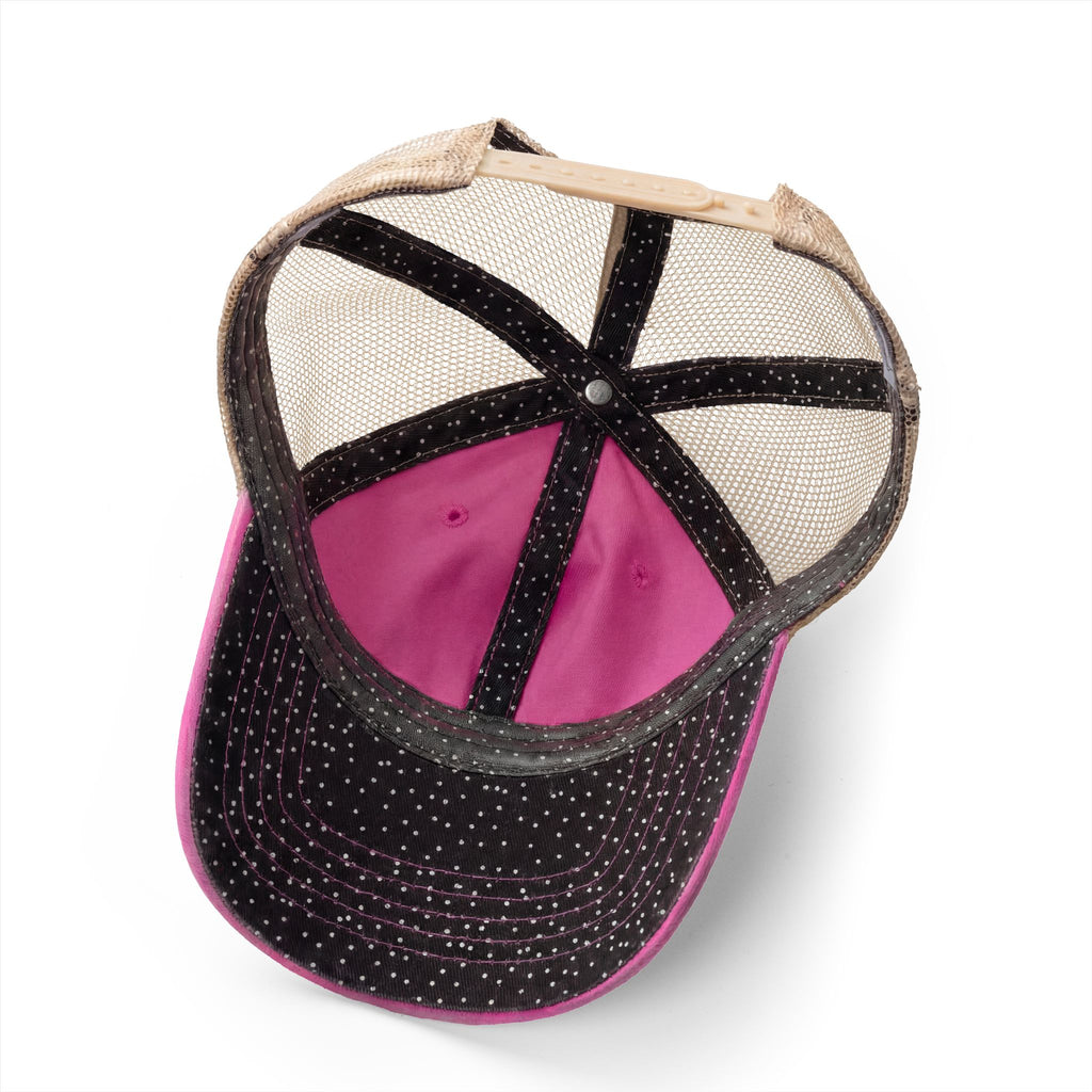 Cow Print AR Rifle Women's Washed Mesh-Back Cap