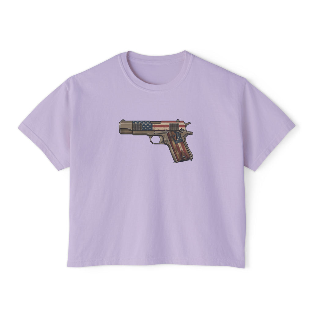 The US Flag Collection-1911 Pistol-Women's Boxy Tee
