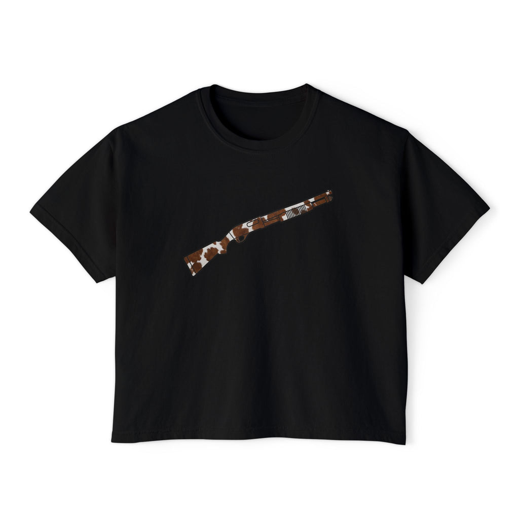 The Cowhide Collection-Shotgun-Women's Boxy Tee