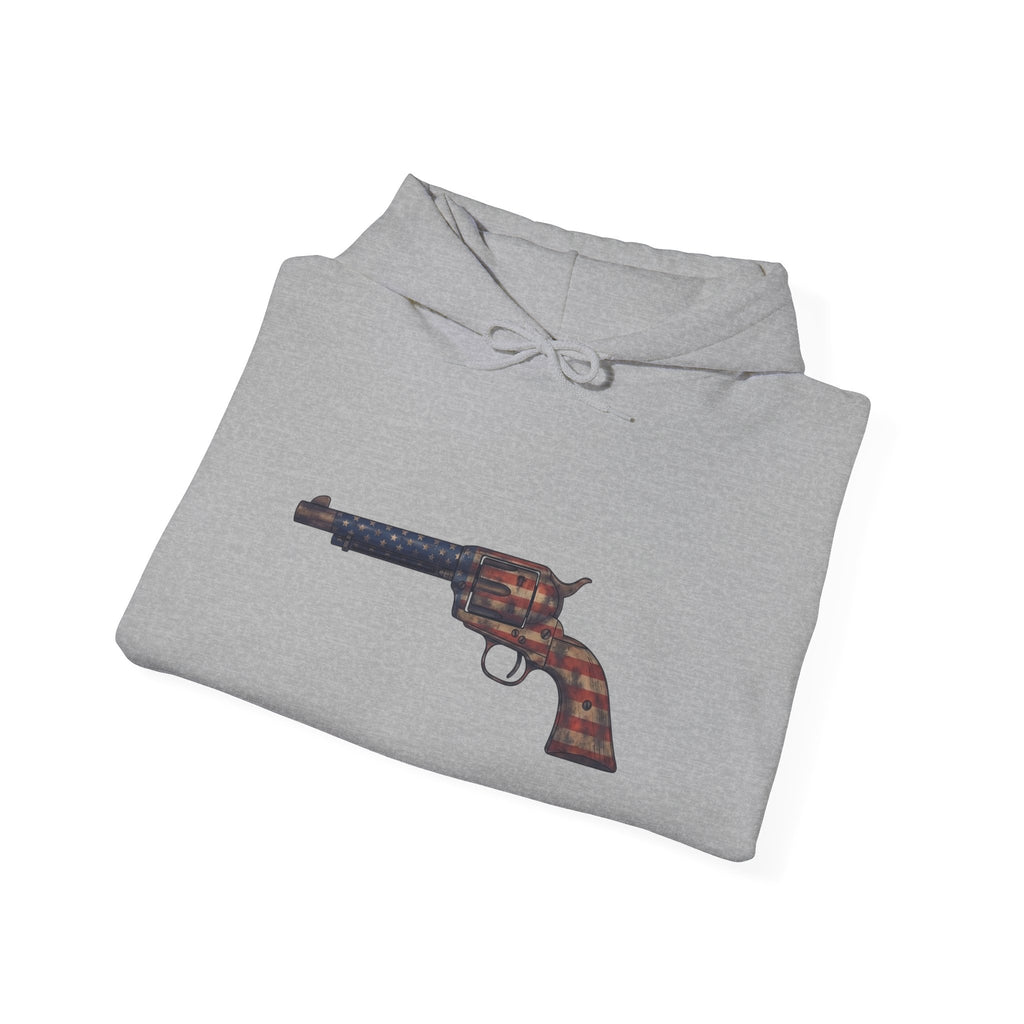 United States Flag Revolver Graphic Hoodie