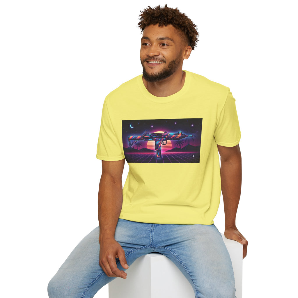 The Men's Collection- 80's Retro UZI-Softstyle T-Shirt