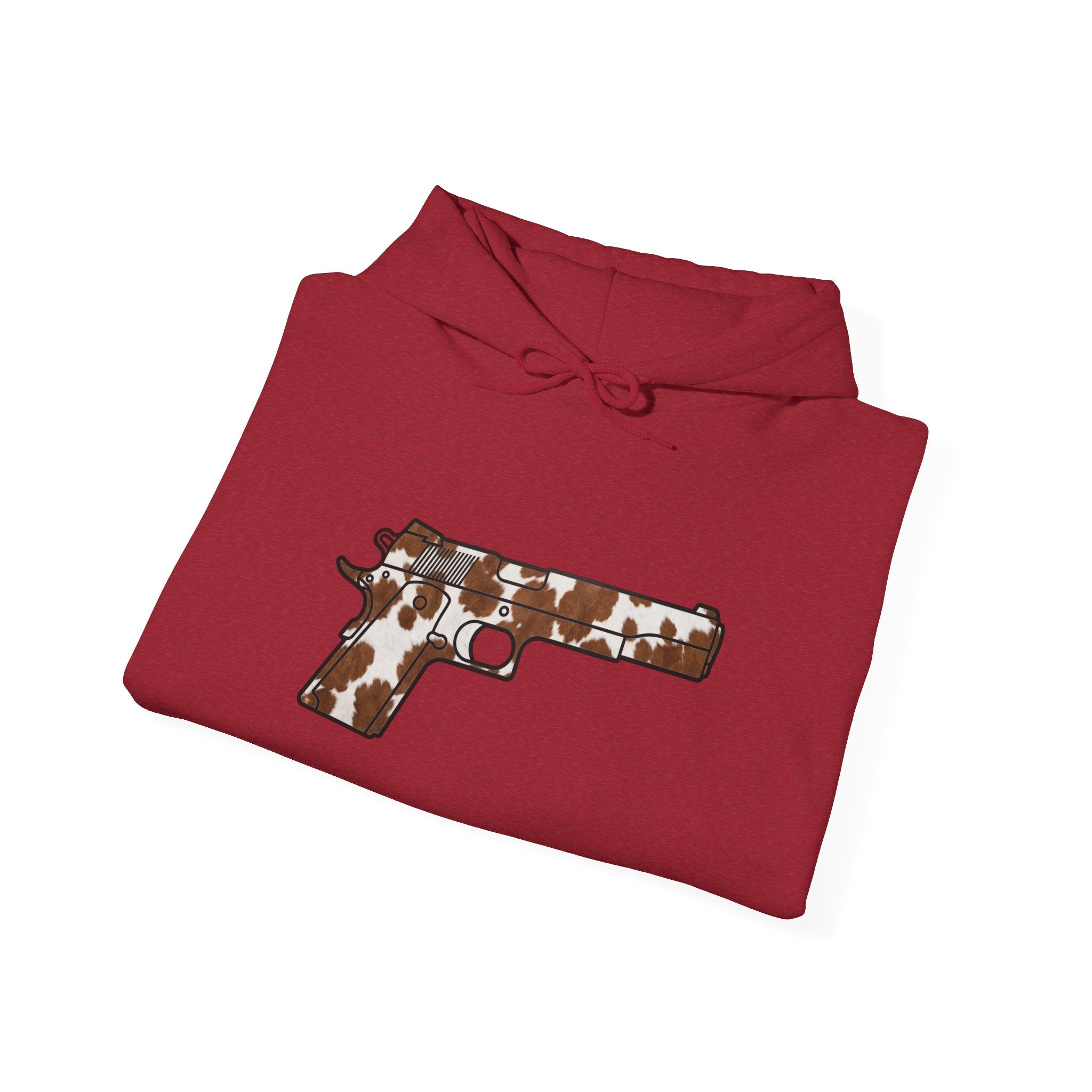 Cowhide Pistol Silhouette Hoodie
