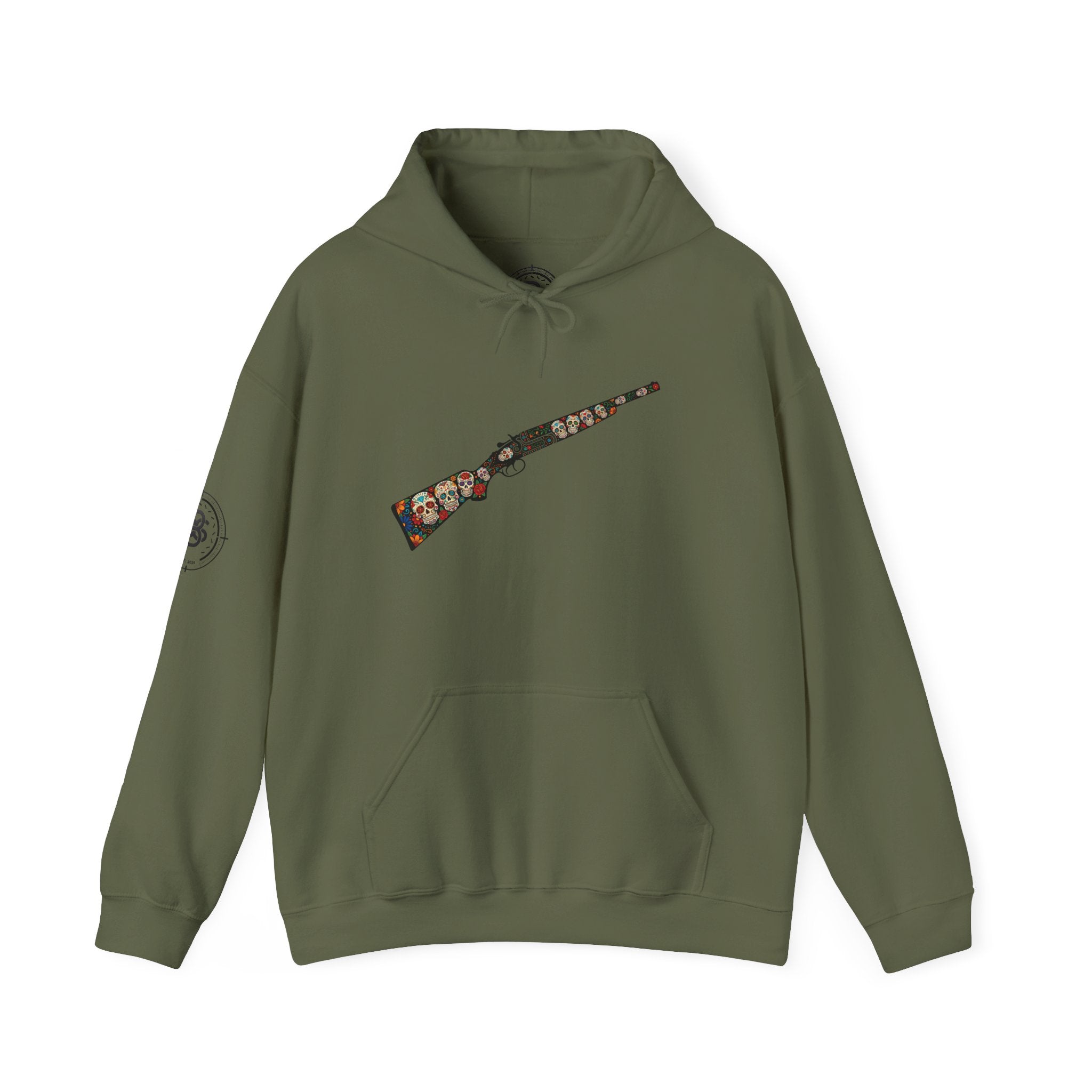 Sugar Skull Shotgun Graphic Hoodie