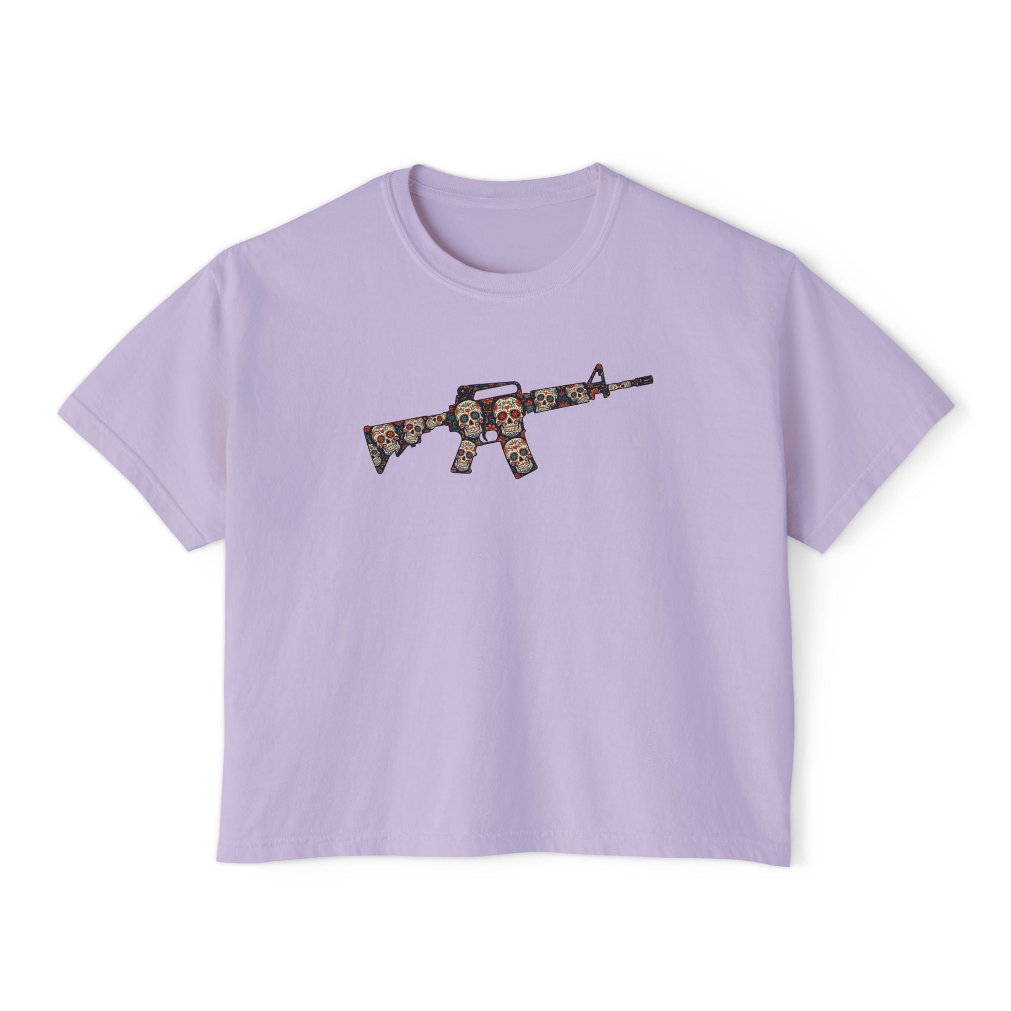 The Sugar Skull Collection -AR Rifle- Women’s Boxy Tee