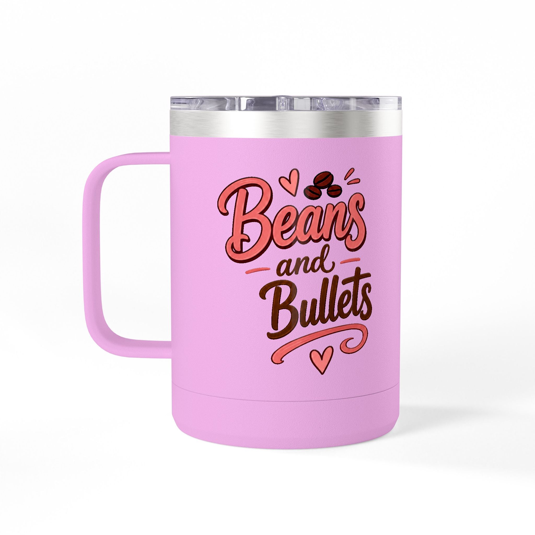 Beans and Bullets-15oz Travel Mug Tumbler