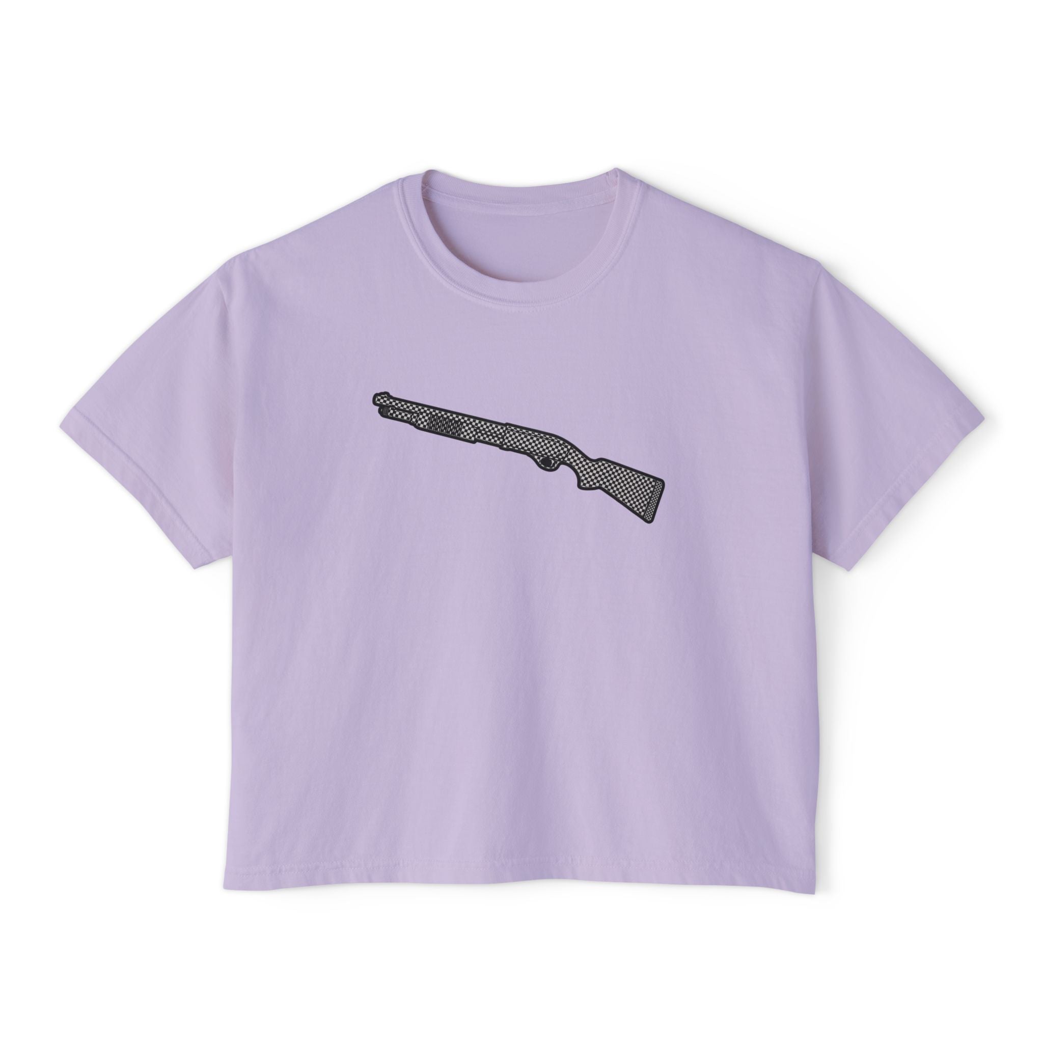 The Checker Collection-Shotgun-Women's Boxy Tee