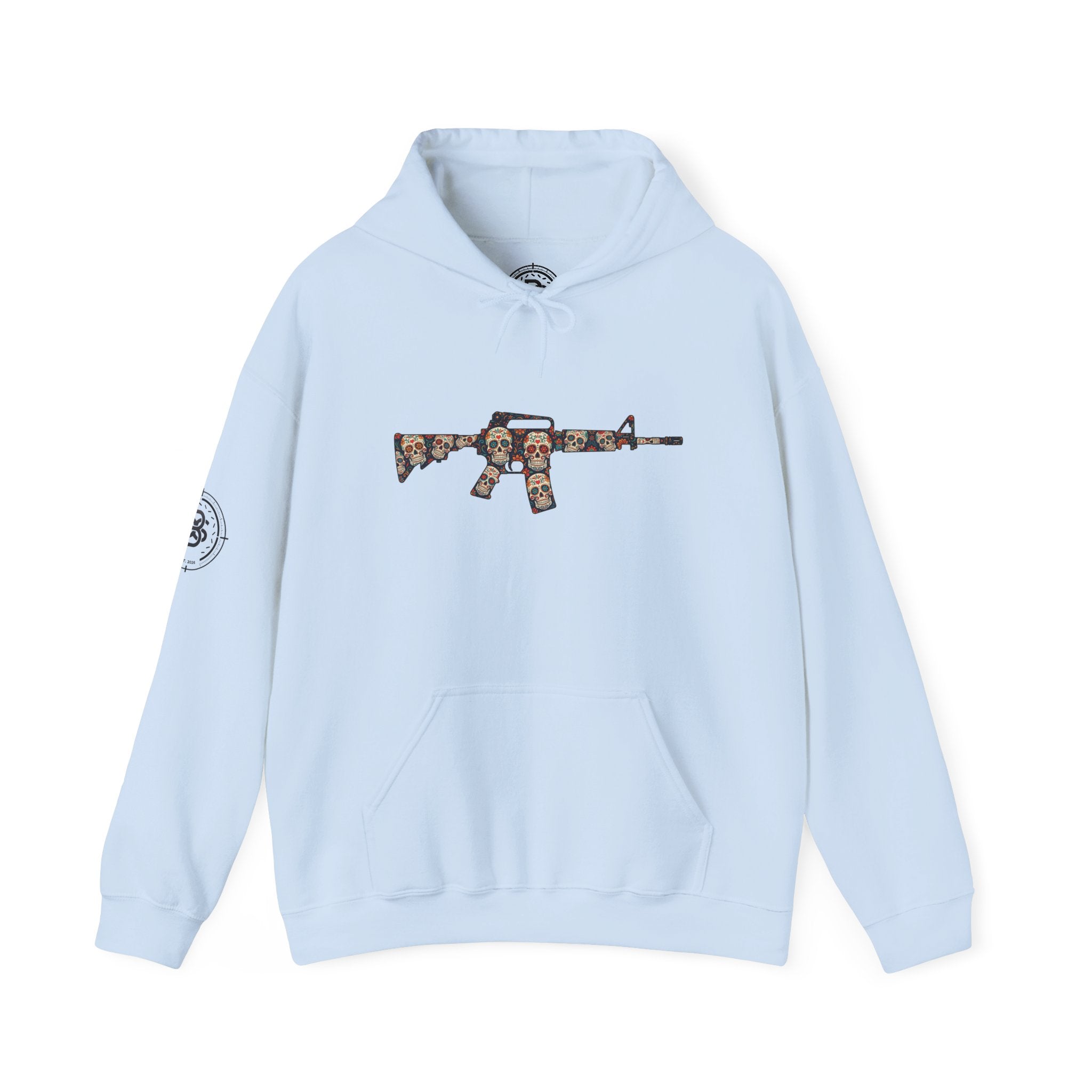 Sugar Skull AR-Style Rifle Graphic Hoodie