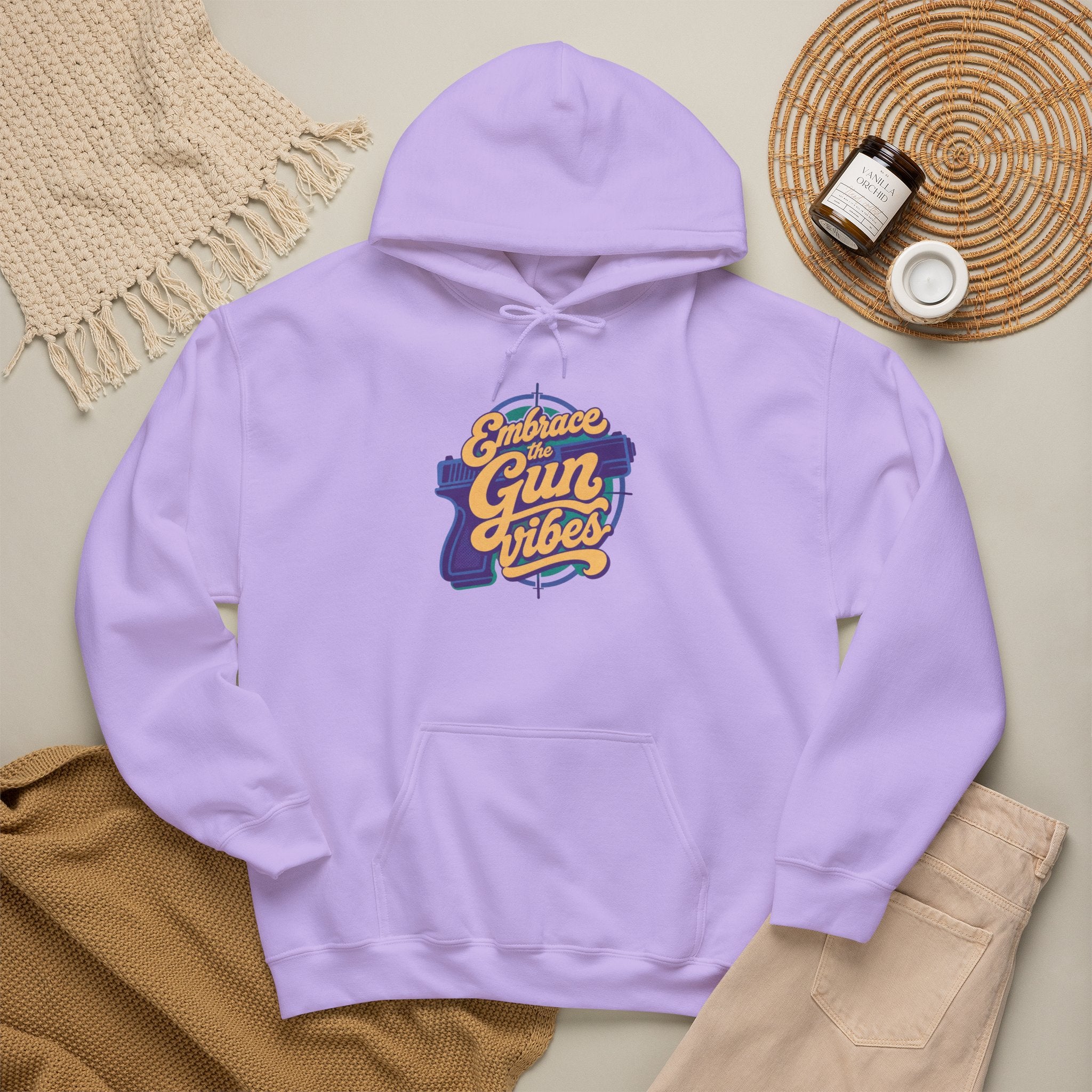 Embrace Gun Vibes Hoodie — Retro