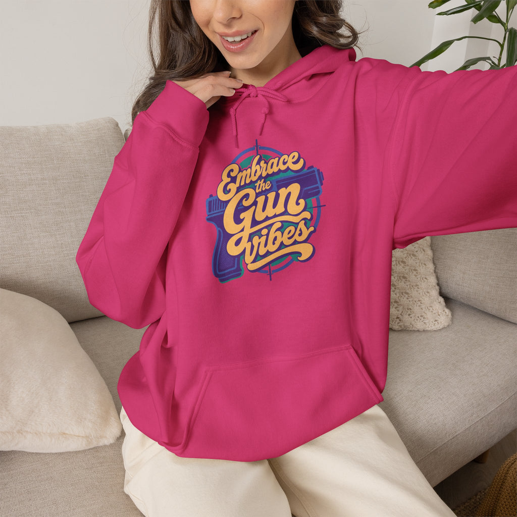 Embrace Gun Vibes Hoodie — Retro