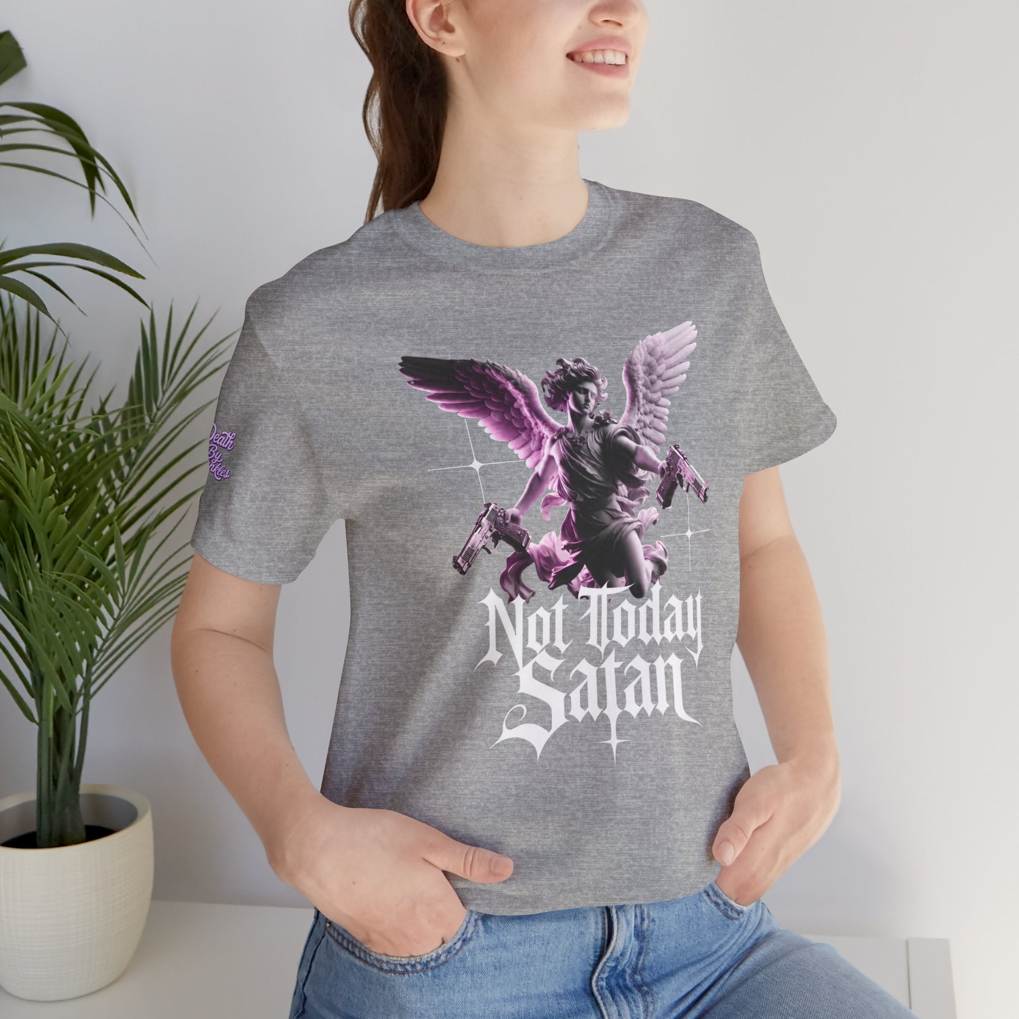 Angel Statue "Not Today Satan"