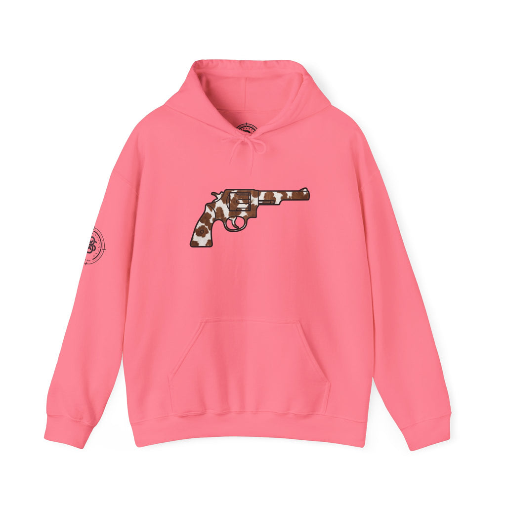 Cowhide Revolver Silhouette Hoodie Unisex