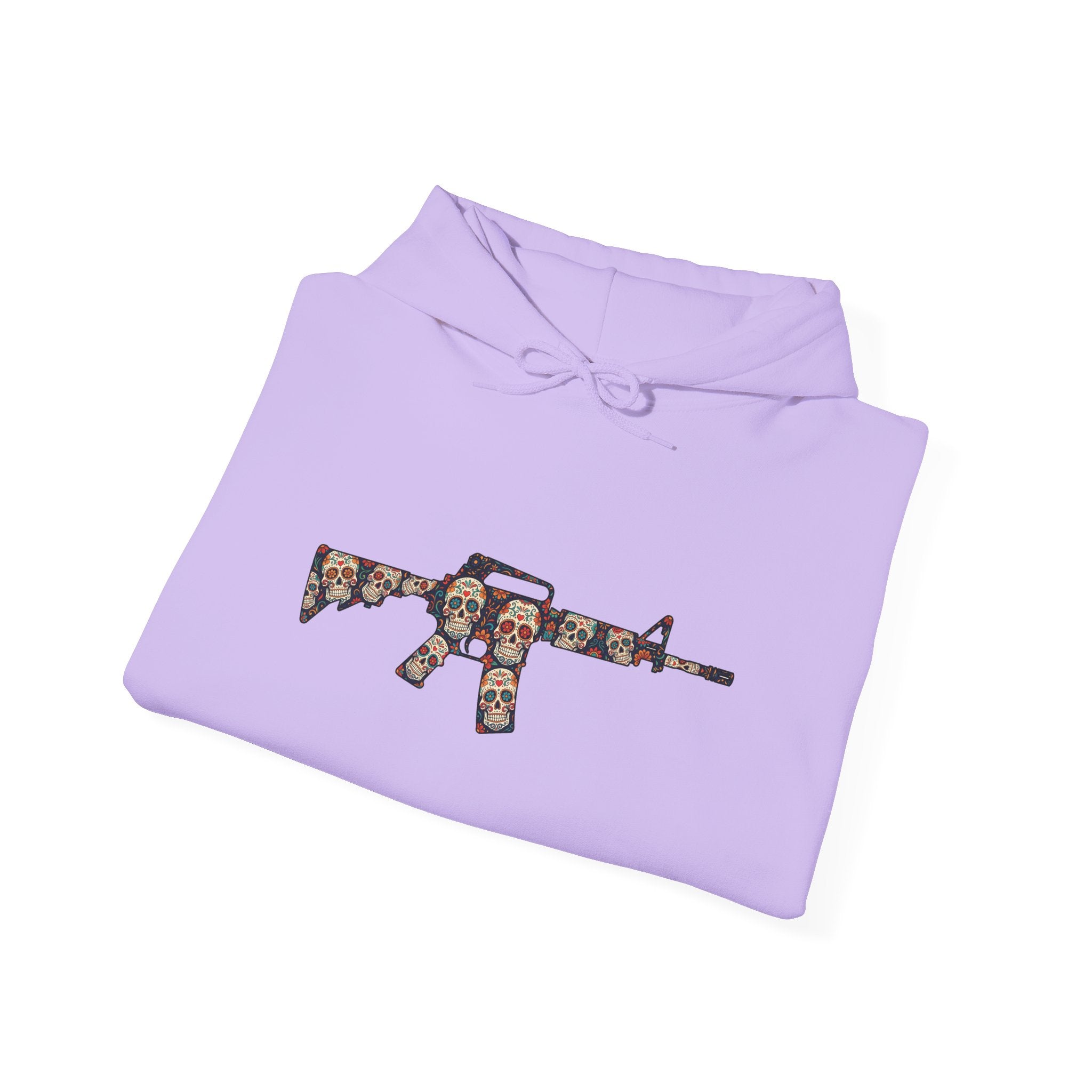 Sugar Skull AR-Style Rifle Graphic Hoodie