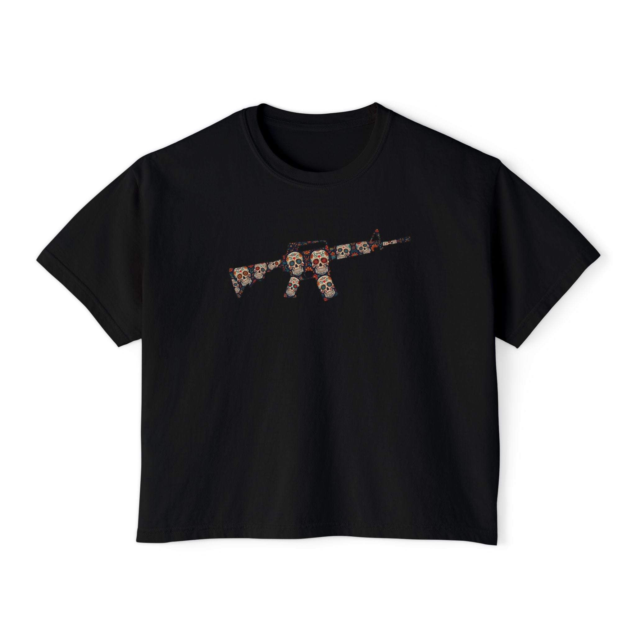 The Sugar Skull Collection -AR Rifle- Women’s Boxy Tee