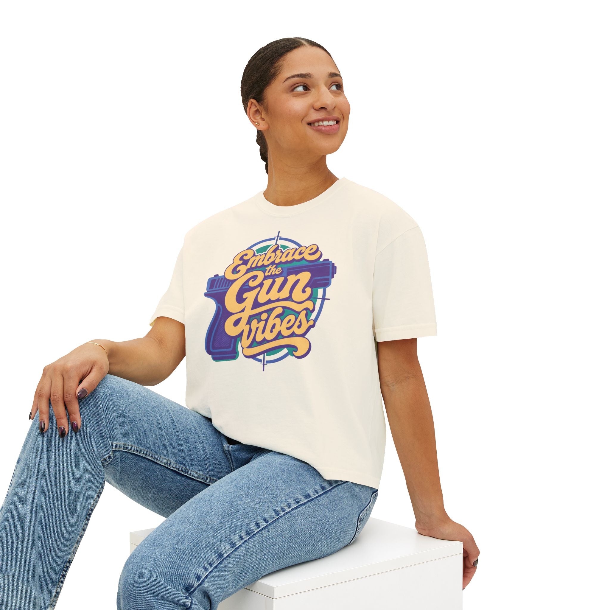 "Embrace the Gun Vibes" Retro